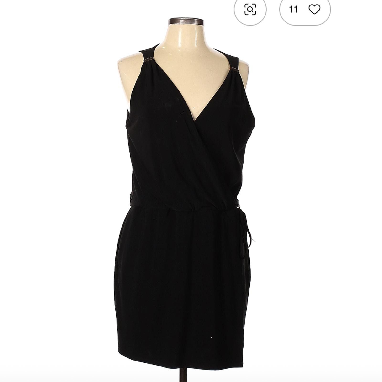 White House Black Market Black Romper Size 10