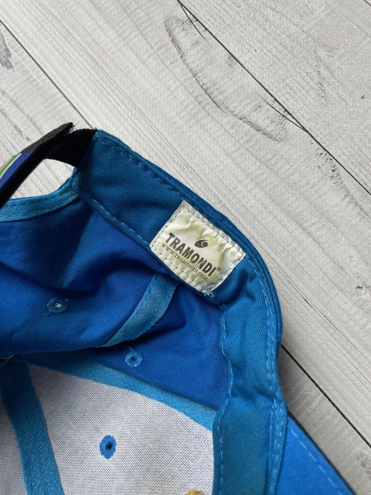 Vintage Vintage Soccer cap Italia big logo blue Italy Size ONE SIZE - 4 Thumbnail
