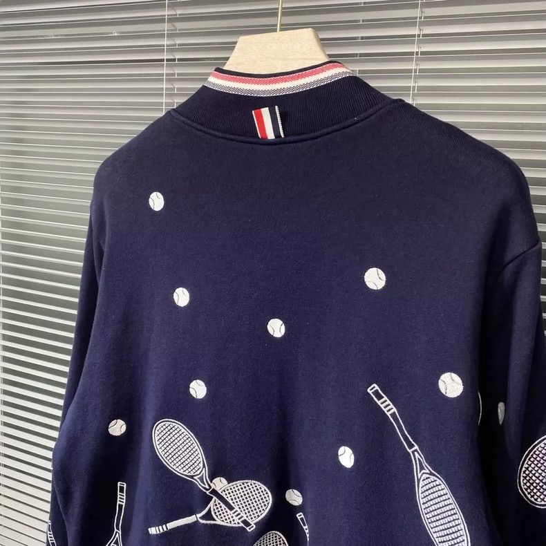 Thom Browne Thom Browne size3 Tennis embroidered jacket Size US L / EU 52-54 / 3 - 8 Thumbnail