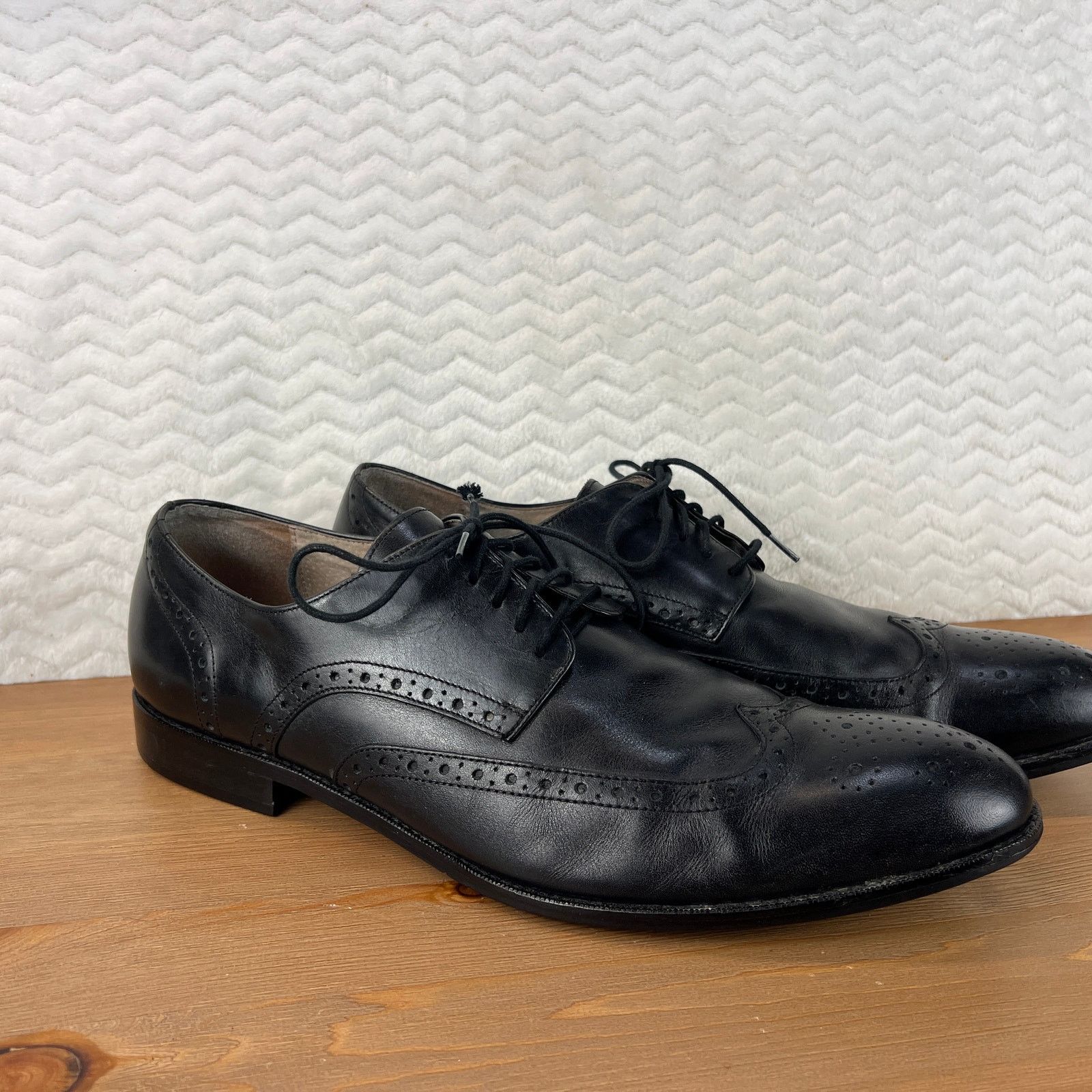 Joseph Abboud Joseph Abboud Mens Shoes Bowie Brogue Wingtip Oxford Shoe 13 Size US 13 / EU 46 - 3 Thumbnail