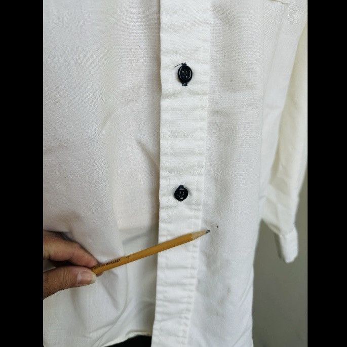 Levi's × Levi's Vintage Clothing × Vintage VINTAGE 1980s LEVI'S WORK SHIRT BUTTON FRONT WHITE TAG XL Size US XL / EU 56 / 4 - 5 Thumbnail