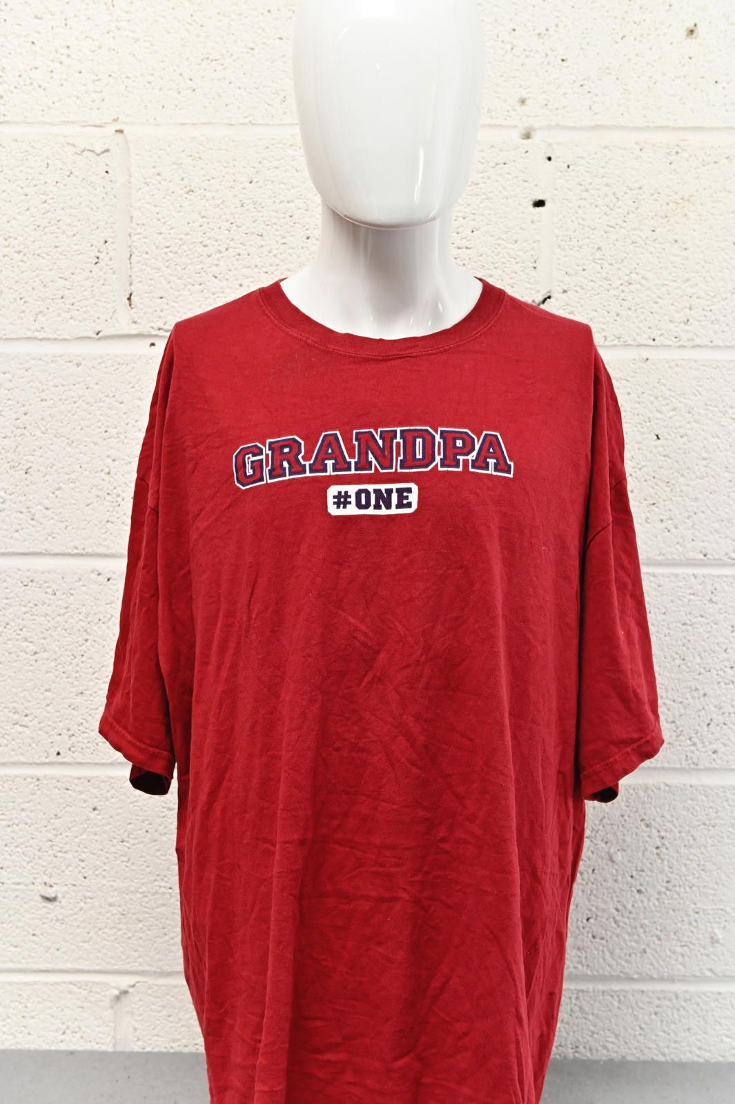 Gildan Gildan Red Grandpa #1 T-Shirt Mens Size 2XL Size US XXL / EU 58 / 5 - 1 Thumbnail