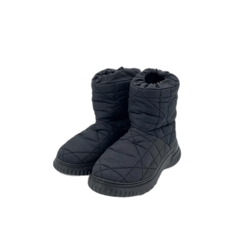 Dior Christian Dior Quilted Black Short Snow Boots Size US 6 / IT 36 - 1 Thumbnail