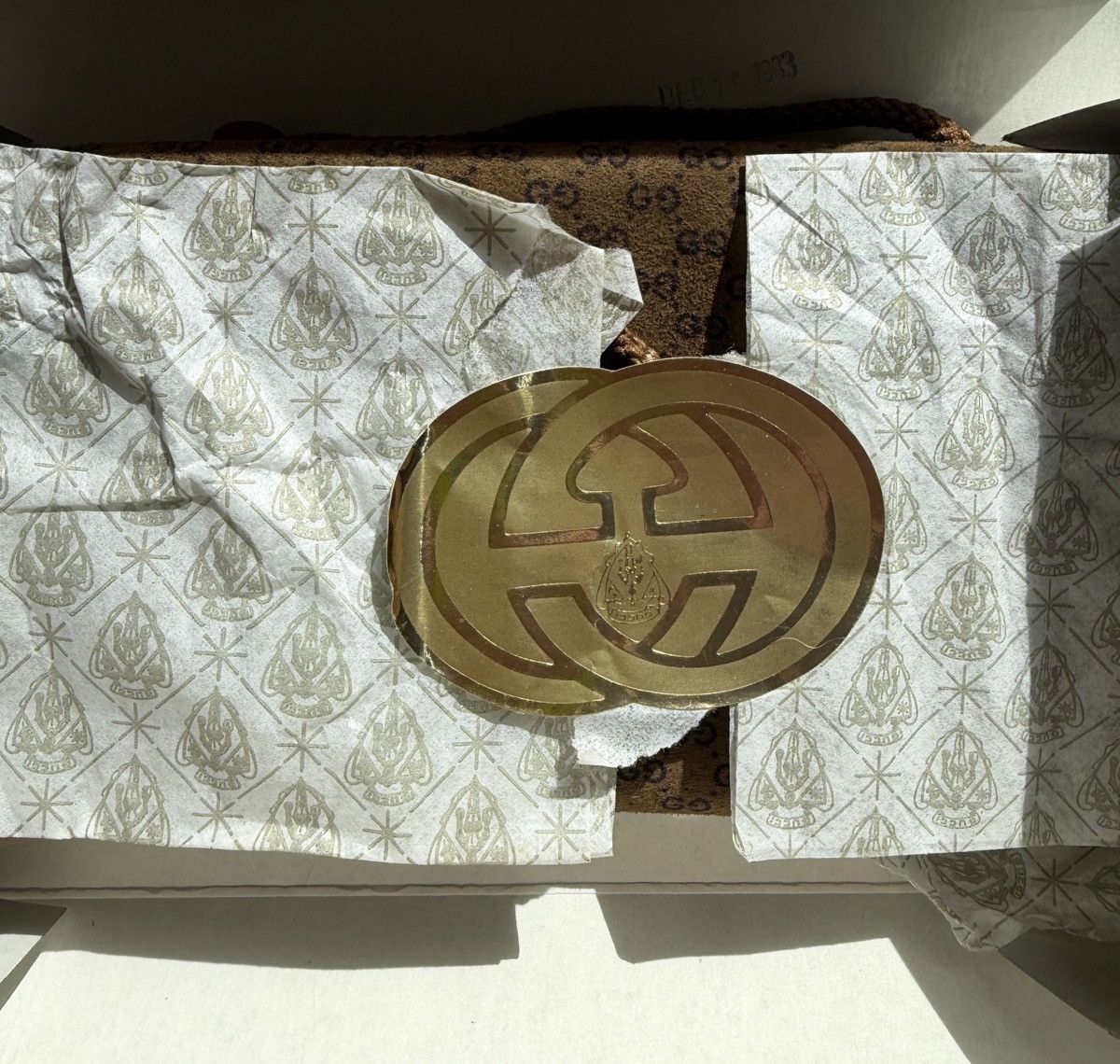 Gucci Vintage Gucci Micro GG Suede Bottle Bag — Original Box Size ONE SIZE - 3 Thumbnail
