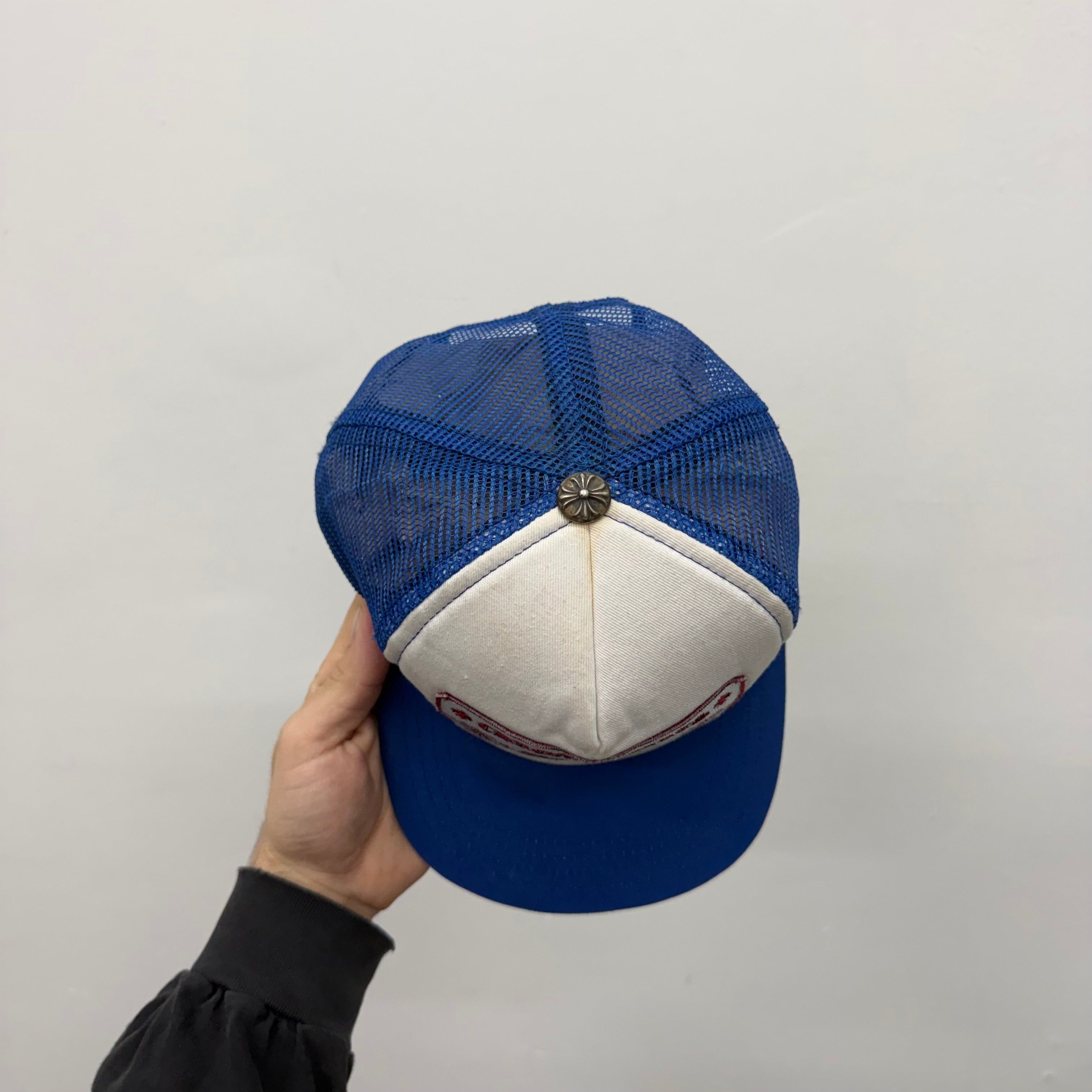 Chrome Hearts Chrome Hearts Blue Hollywood CH Trucker Hat Size ONE SIZE - 3 Thumbnail