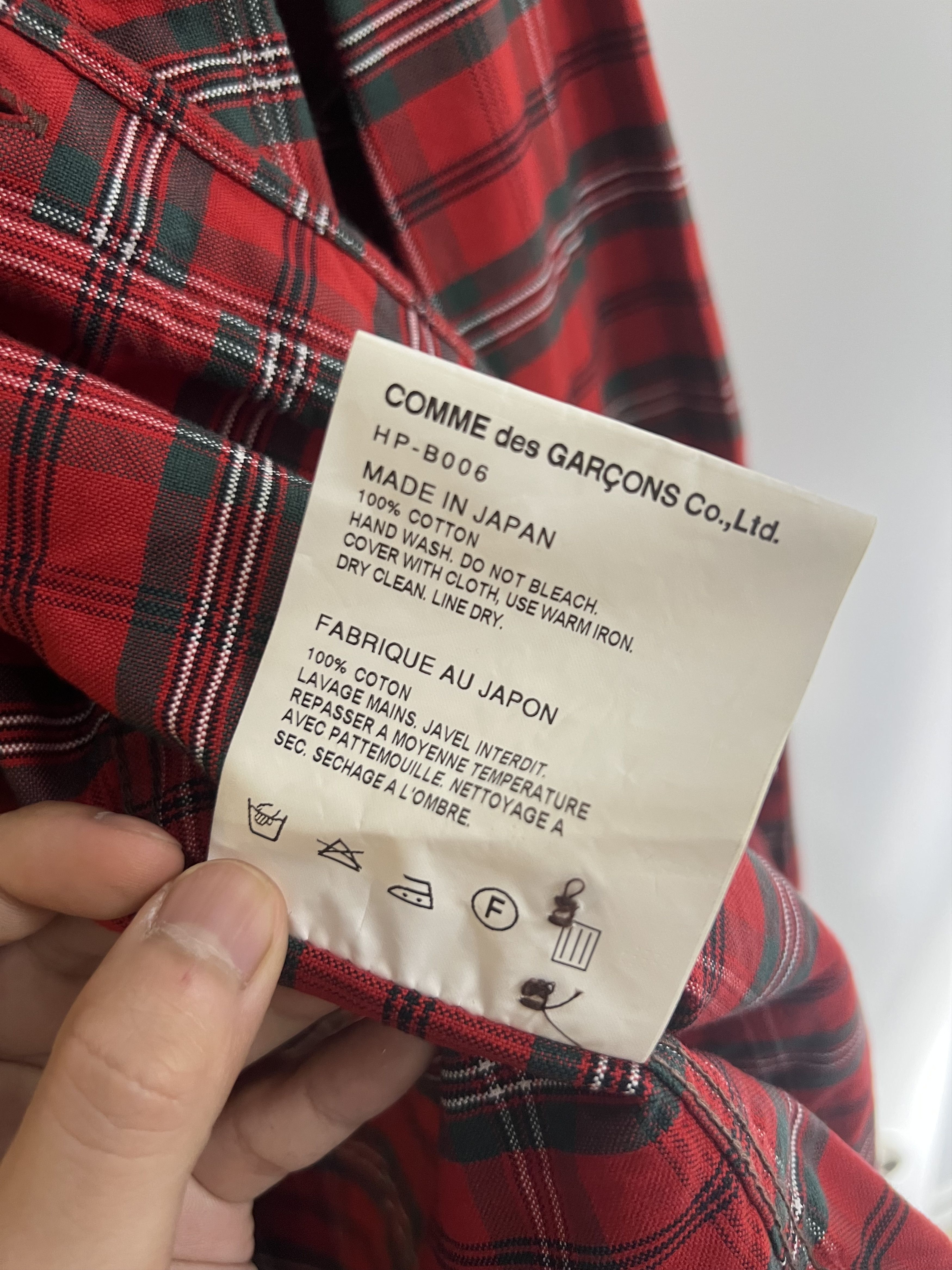 Comme des Garcons Vintage Checked Shirt Size US XS / EU 42 / 0 - 8 Thumbnail