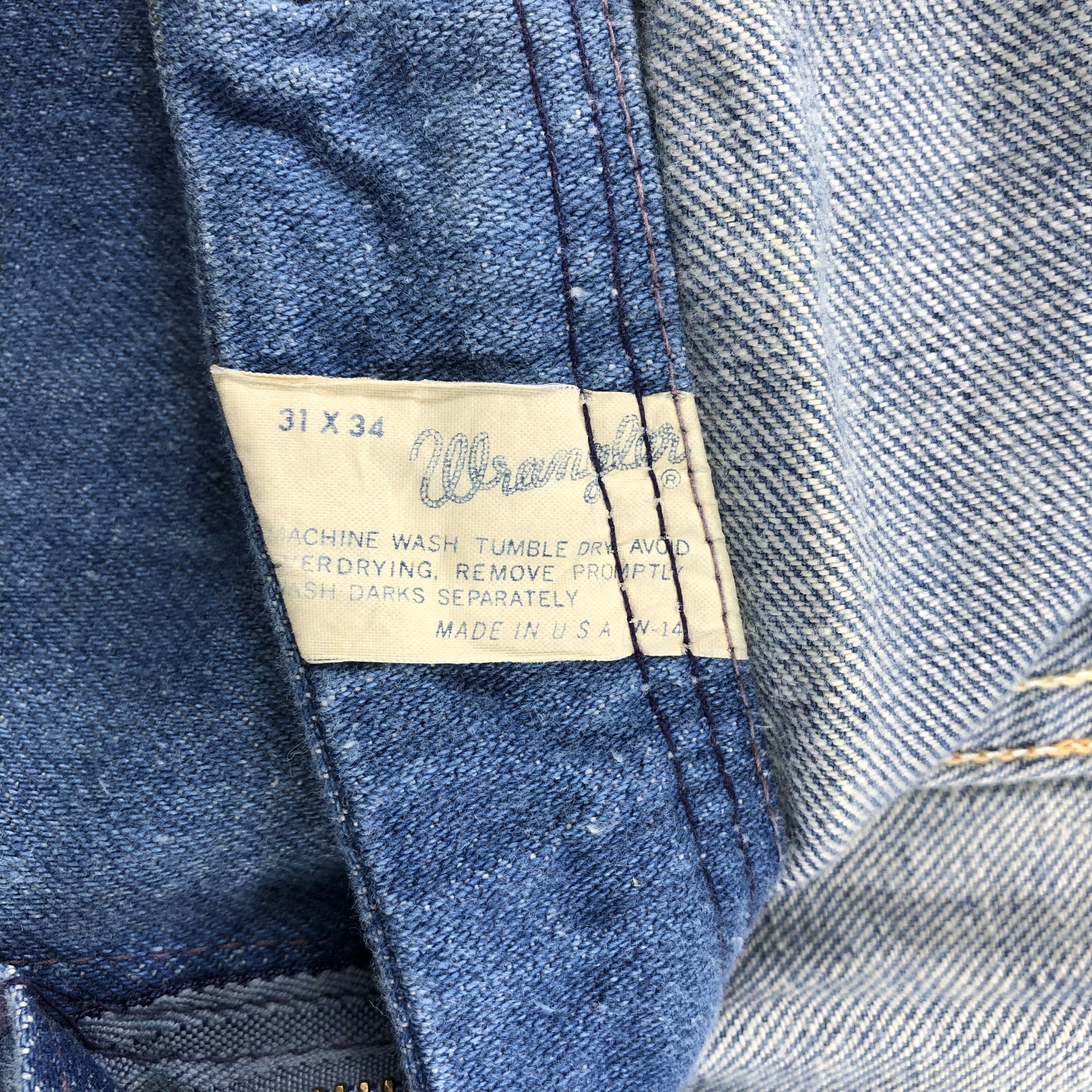 Wrangler Vintage Wrangler Jeans Blue Wash Flare Denim KJ685 Size US 29 - 8 Thumbnail
