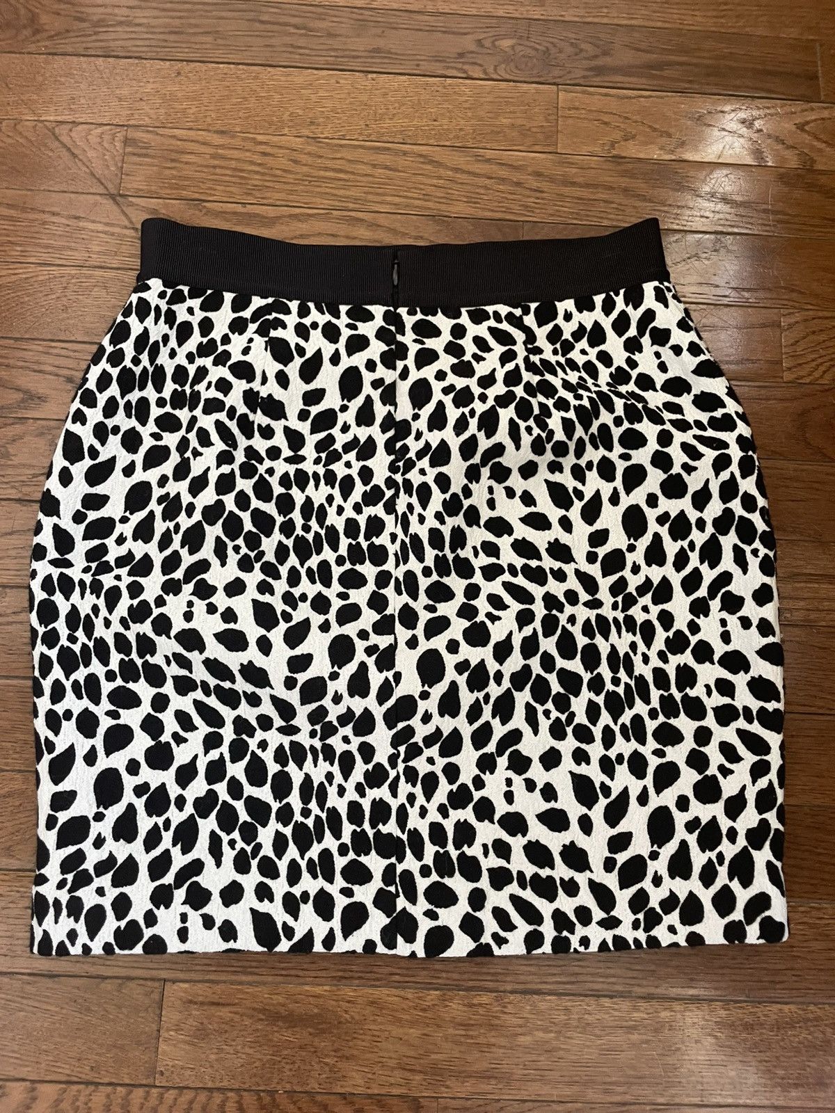 Ann Taylor Ann Taylor black and white leopard print pencil skirt Size 28" / US 6 / IT 42 - 2 Thumbnail