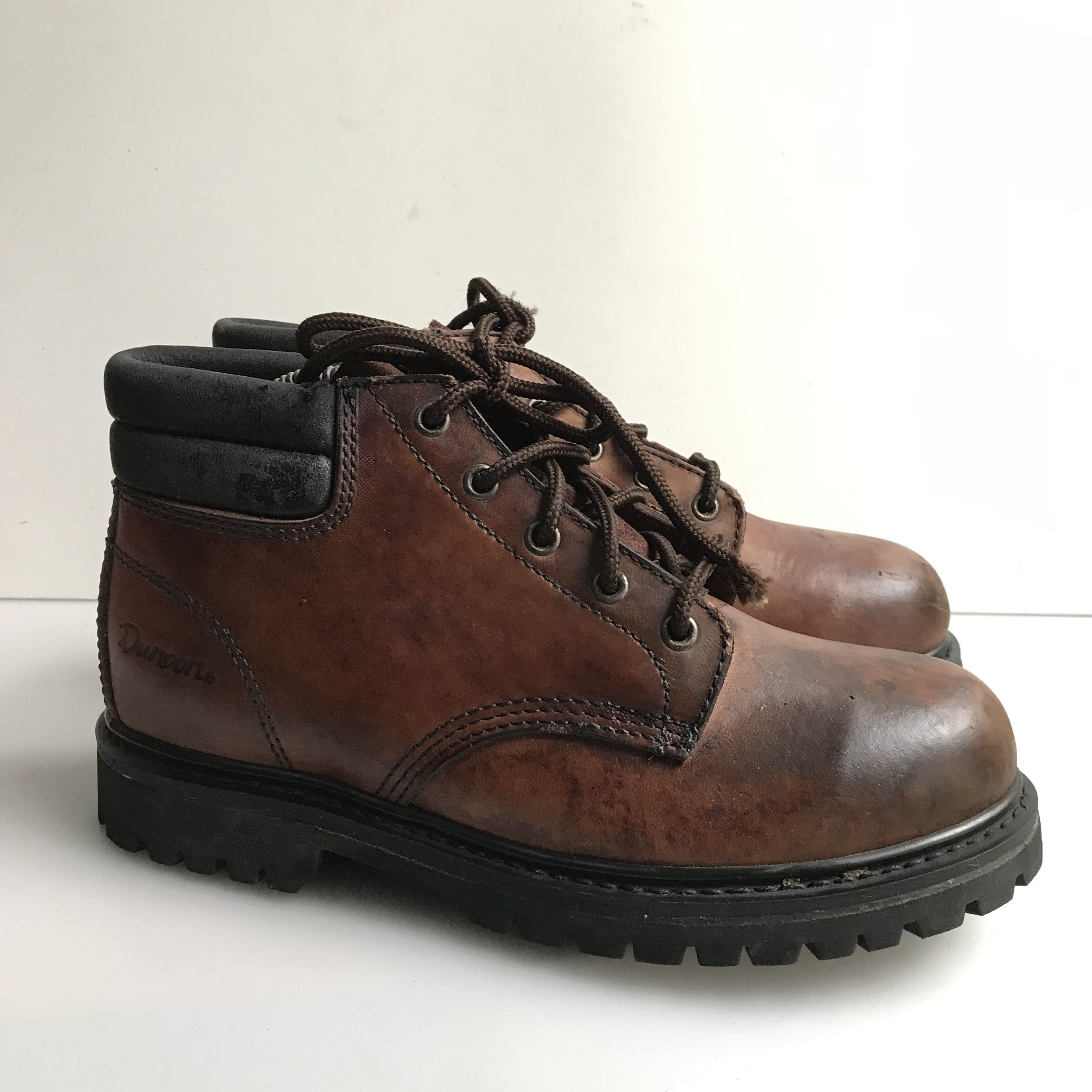 Red Wing Redwing Dunoon Us saxon Boots leather brown steel toe boots Size US 8 / EU 41 - 6 Thumbnail