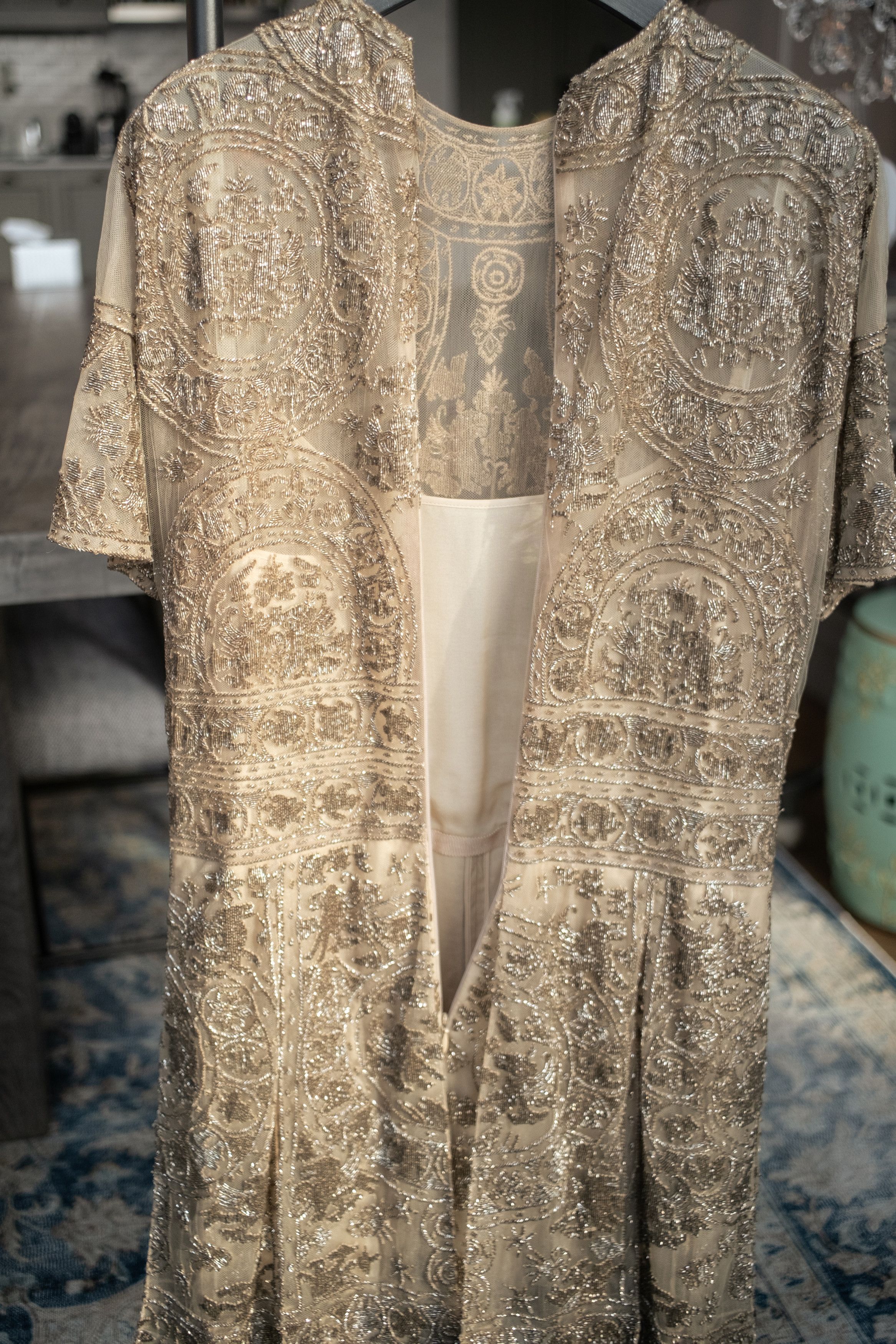 Valentino Valentino Spring 2014 Gold Bead Embellished Tulle Playsuit Size S / US 4 / IT 40 - 8 Thumbnail