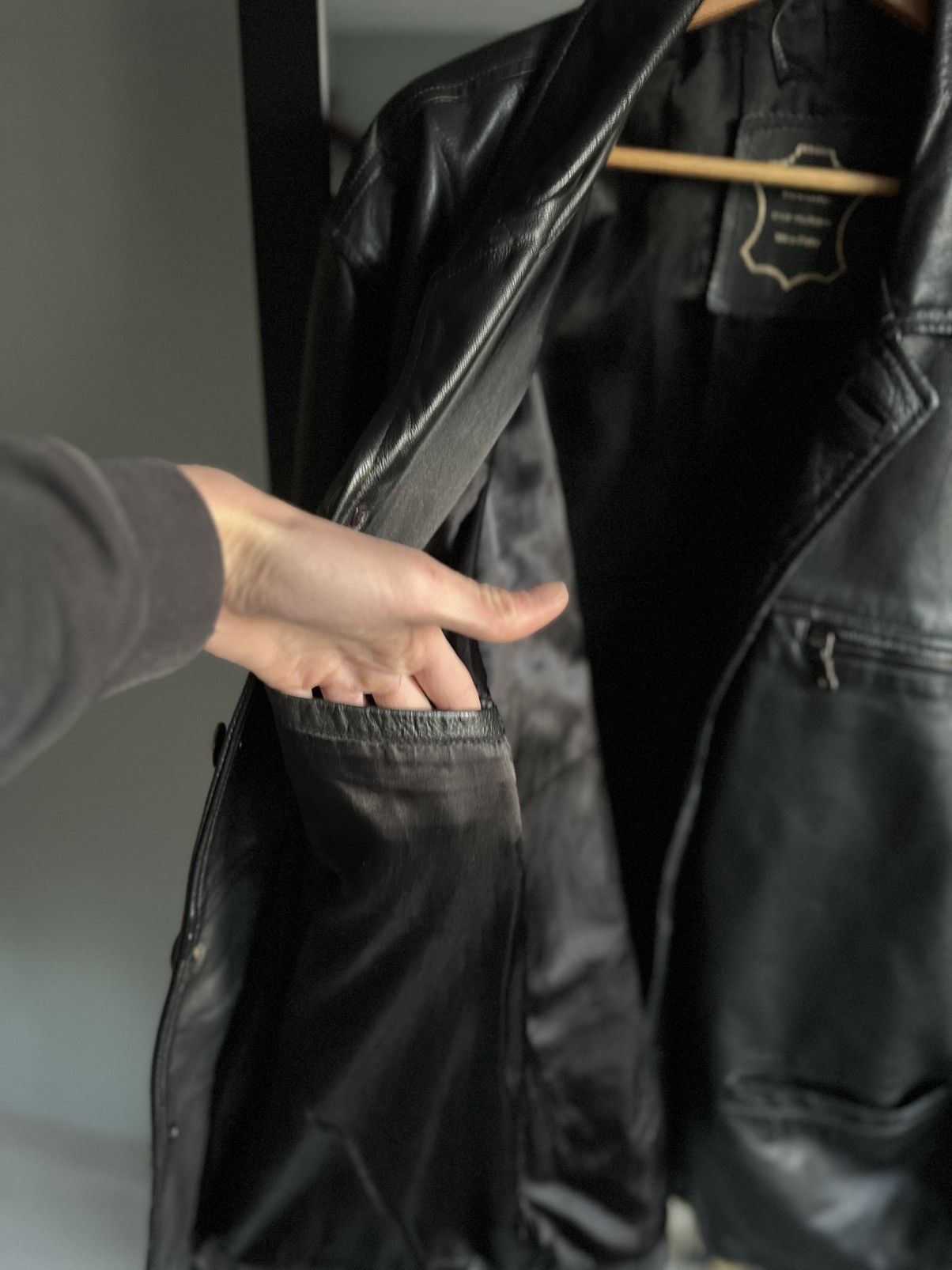 Vera Pelle × Vintage Vintage Vera Pelle 90's Real Leather Aviator Jacket Size US L / EU 52-54 / 3 - 12 Thumbnail