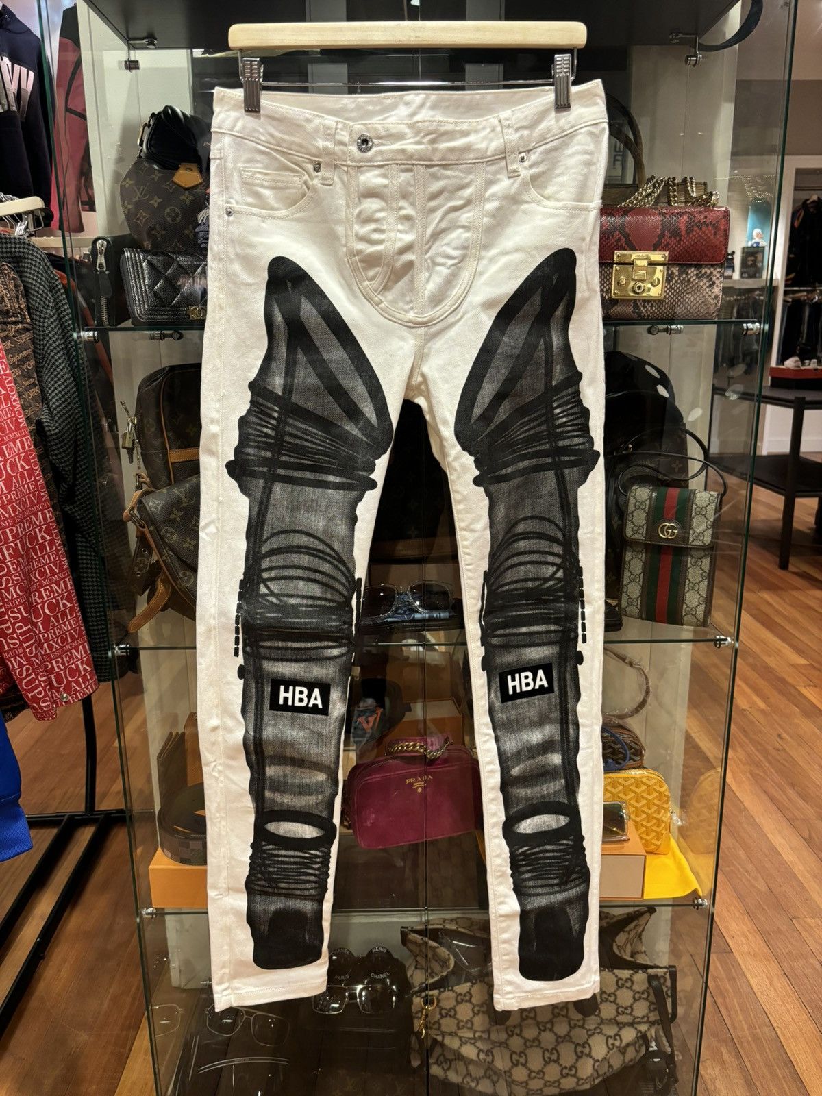 Hood By Air Hood by Air - HBA Logo Black Denim Jeans | Grailed