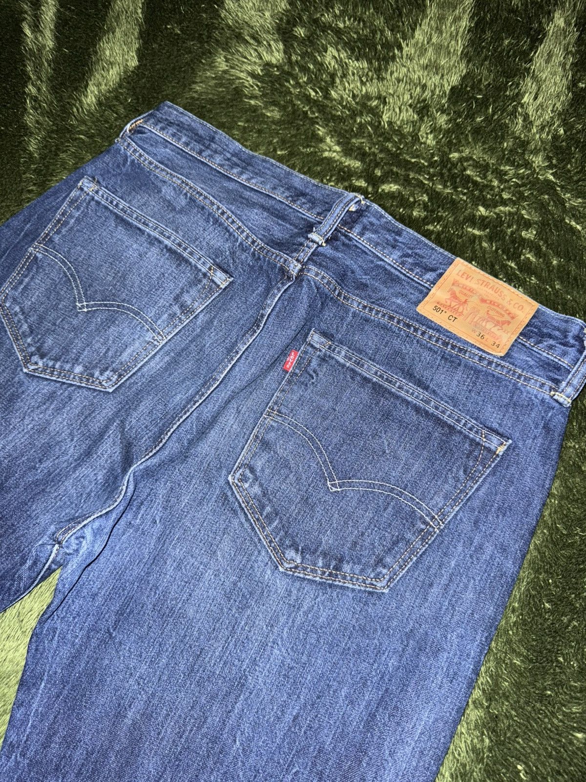 Levi's [W36/L34] Levis 501 Ct leather label washed denim pants Size US 36 / EU 52 - 9 Thumbnail