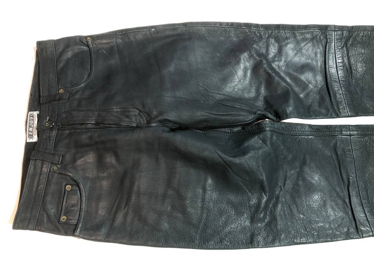 Leather Enjoy Racing Moto Leather Pants Vintage Size US 32 / EU 48 - 5 Thumbnail