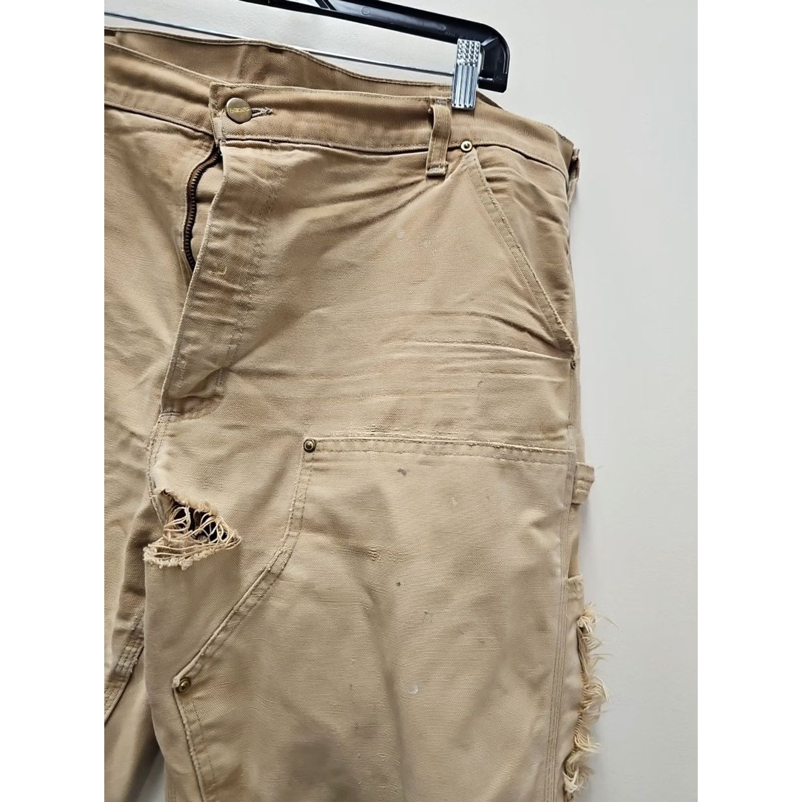 Carhartt VINTAGE Carhartt Pants Mens 38x32 Brown Canvas Carpenter Workwear USA Carhartt Pants Mens 38x32 Brown Canvas Carpenter Workwear USA Size US 38 / EU 54 - 4 Thumbnail