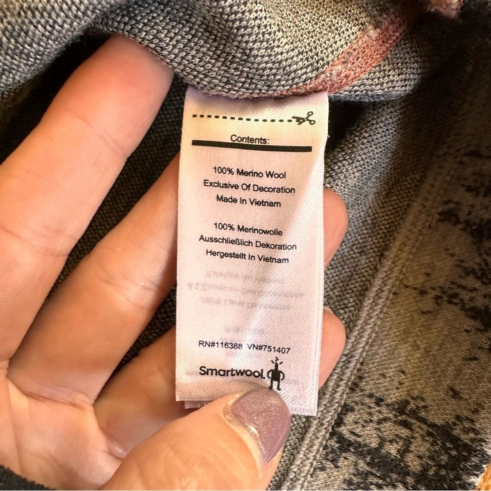 Smartwool Smartwool Merino 250 Baselayer 1/4 Zip – Gray – Size XL Size XL / US 12-14 / IT 48-50 - 6 Thumbnail