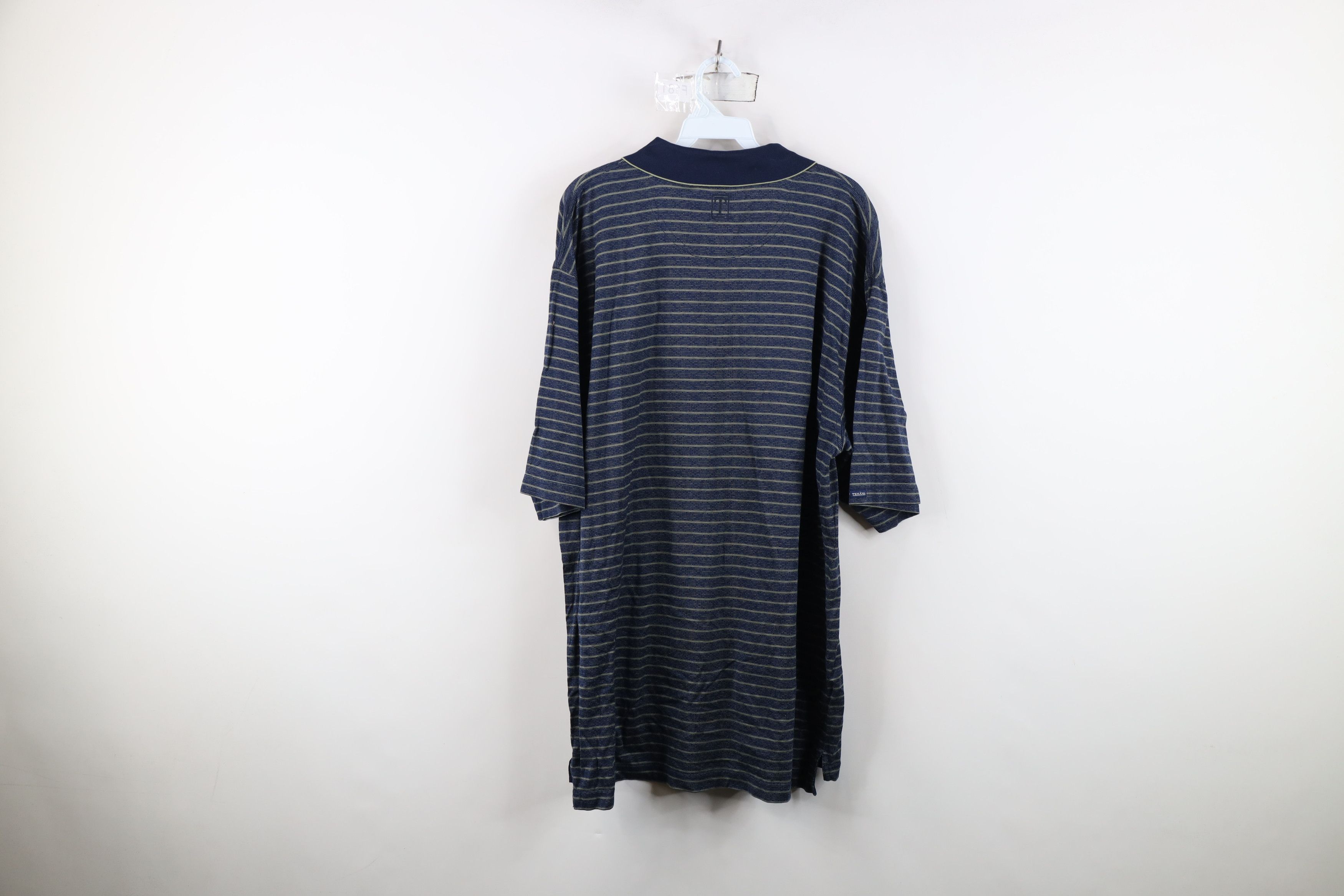 Vintage Vintage 90s Dame University Striped Collared Golf Polo Shirt Size US L / EU 52-54 / 3 - 11 Thumbnail