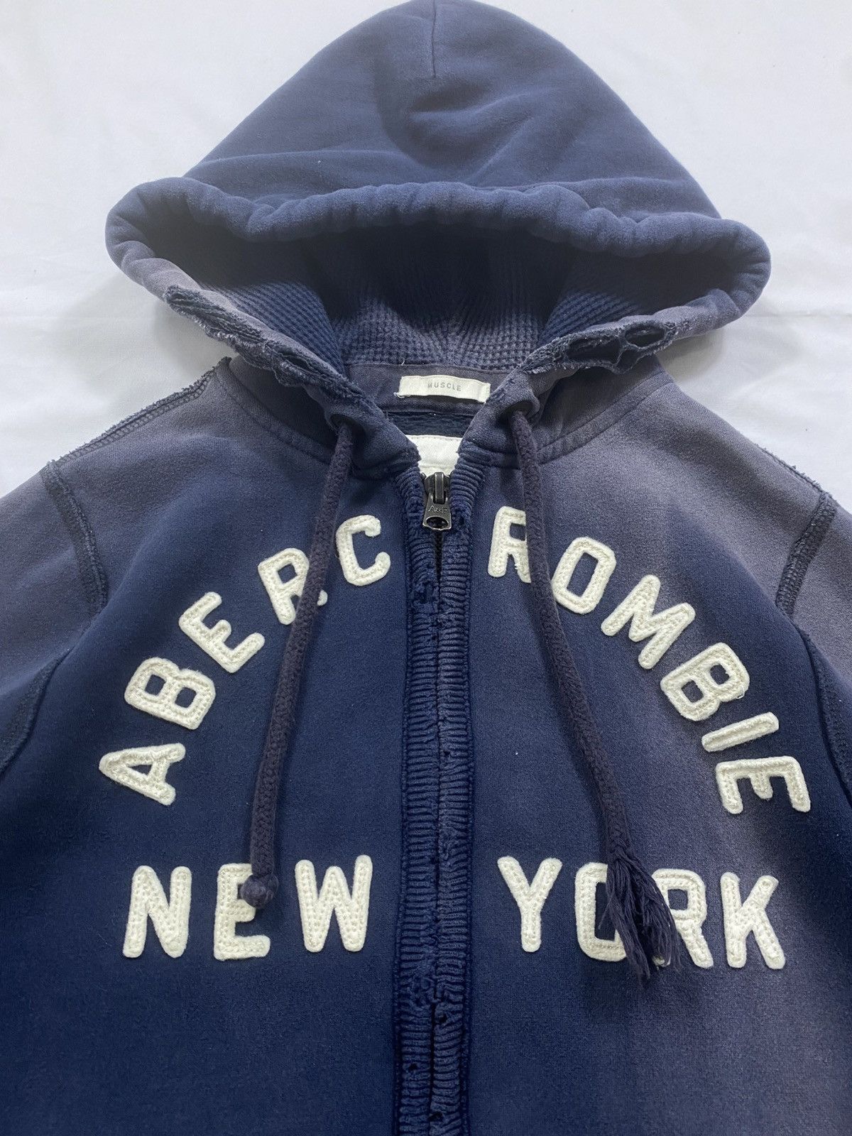 Abercrombie & Fitch SICK DISTRESSED FADED ABERCROMBIE FUR ZIP HOODIE Size US M / EU 48-50 / 2 - 4 Thumbnail