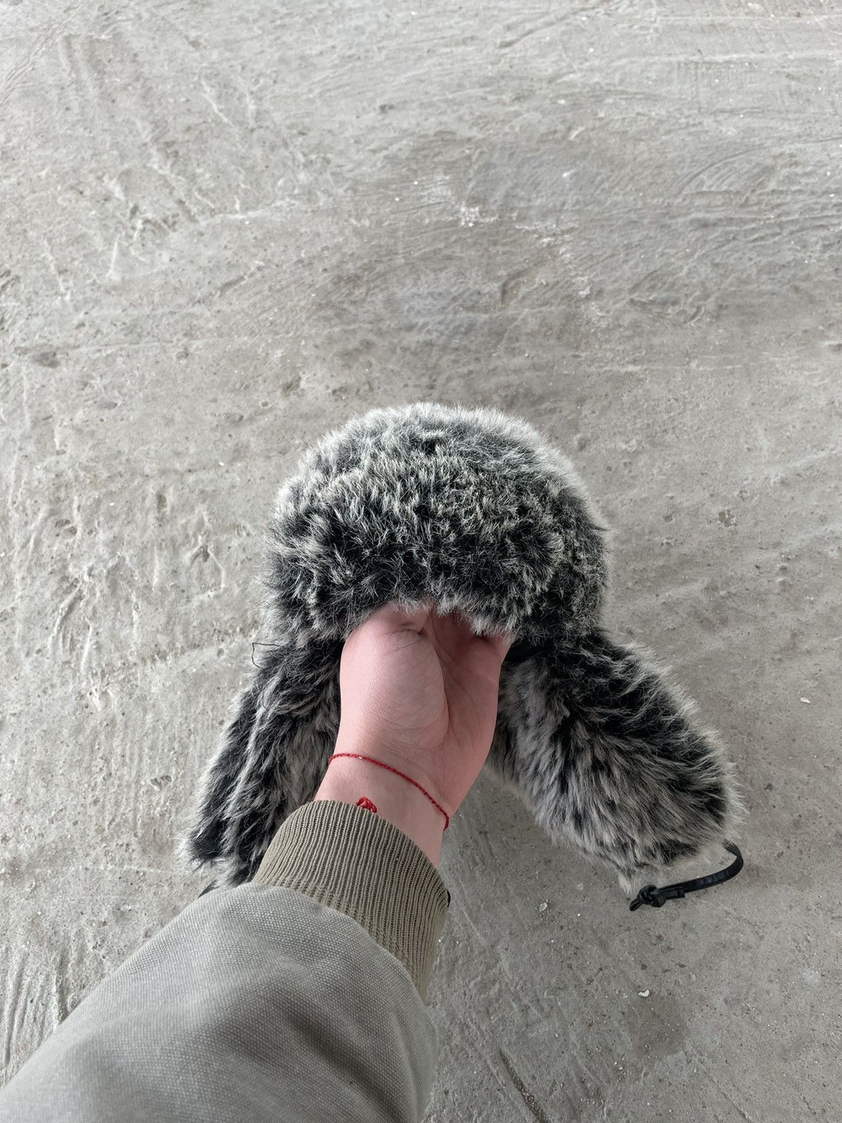 Japanese Brand × Vintage Crazy Y2K Fur Trapper Fuzzy Ushanka Beanie Hat Mohair Faux Size ONE SIZE - 7 Thumbnail