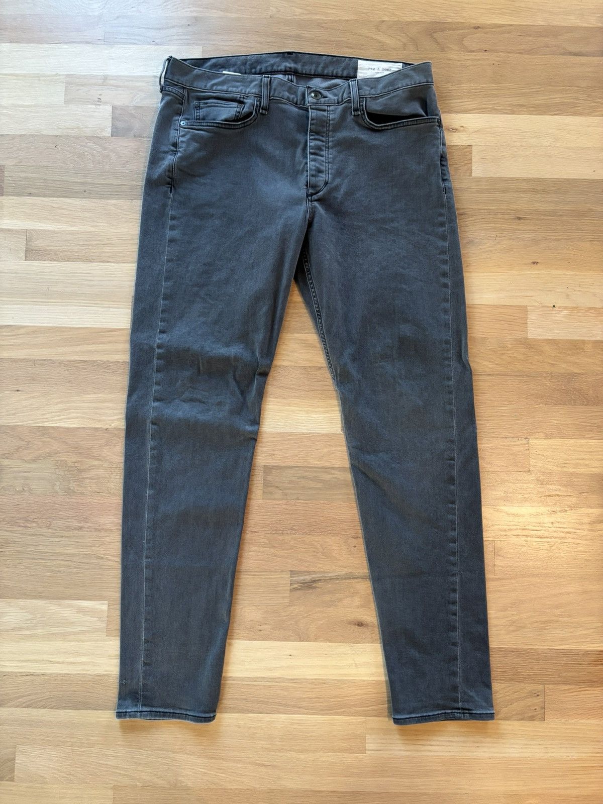 Rag & Bone Rag & Bone Grey Denim Fit 1 Extra Slim Jeans Size US 38 / EU 54 - 2 Thumbnail