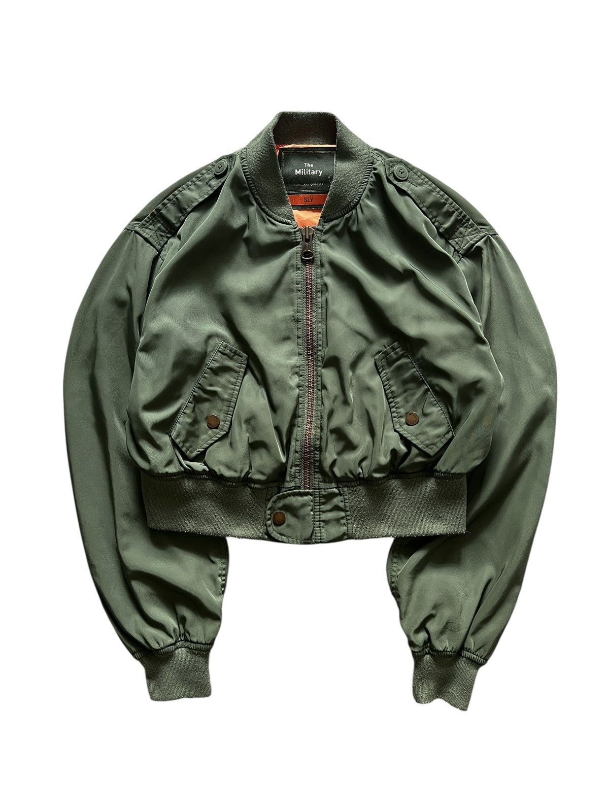 Japanese Brand 2000s SLY Military Cropped Bomber Jacket Size S / US 4 / IT 40 - 1 Thumbnail