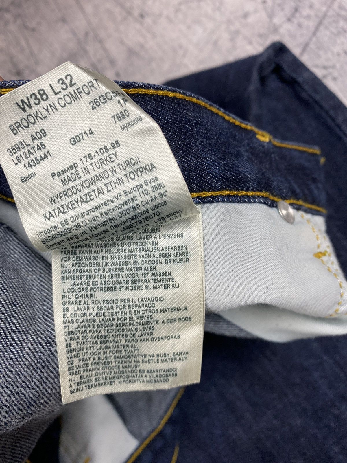 Lee Vintage Lee Brooklyn Comfort Japanese Style Denim Jeans Size US 38 / EU 54 - 13 Thumbnail