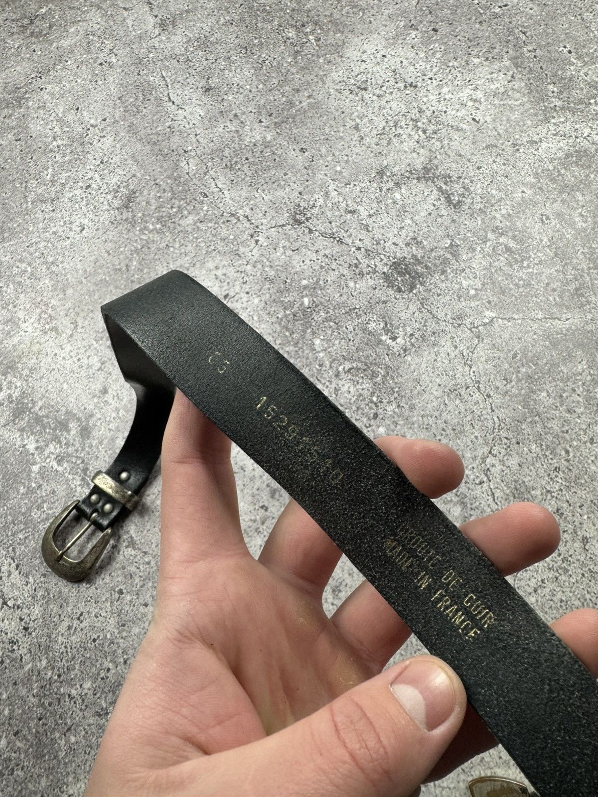 Japanese Brand 00’S NINE STYLE JAPAN LEATHER Y2K OPIUM BELT ARCHIVE Size ONE SIZE - 12 Thumbnail