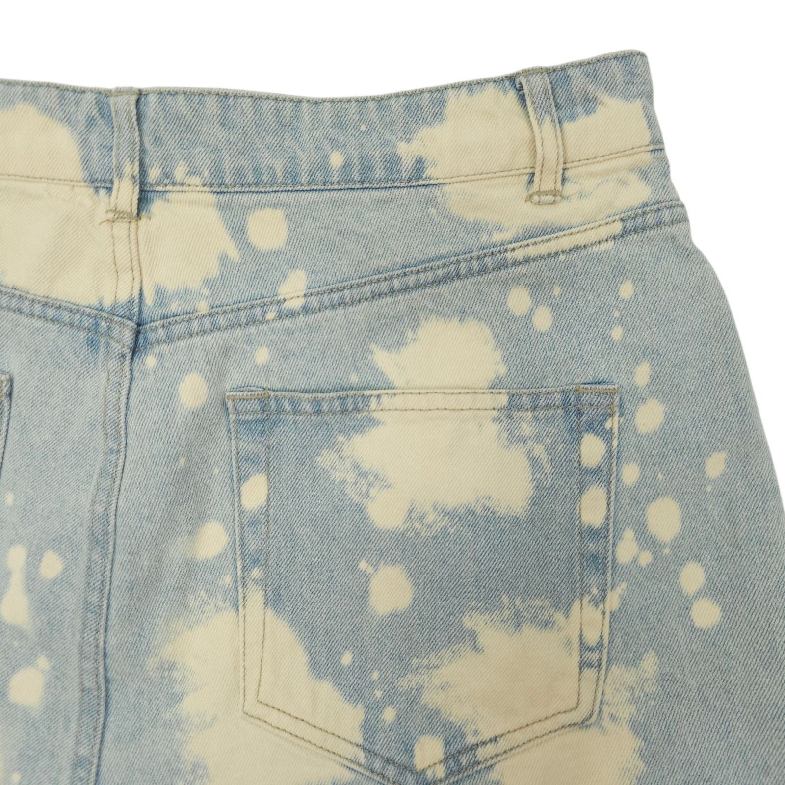 Other Wild Fable Denim Shorts 10 Bleach Dye Festival Grunge High R Size 32" / US 10 / IT 46 - 16 Thumbnail
