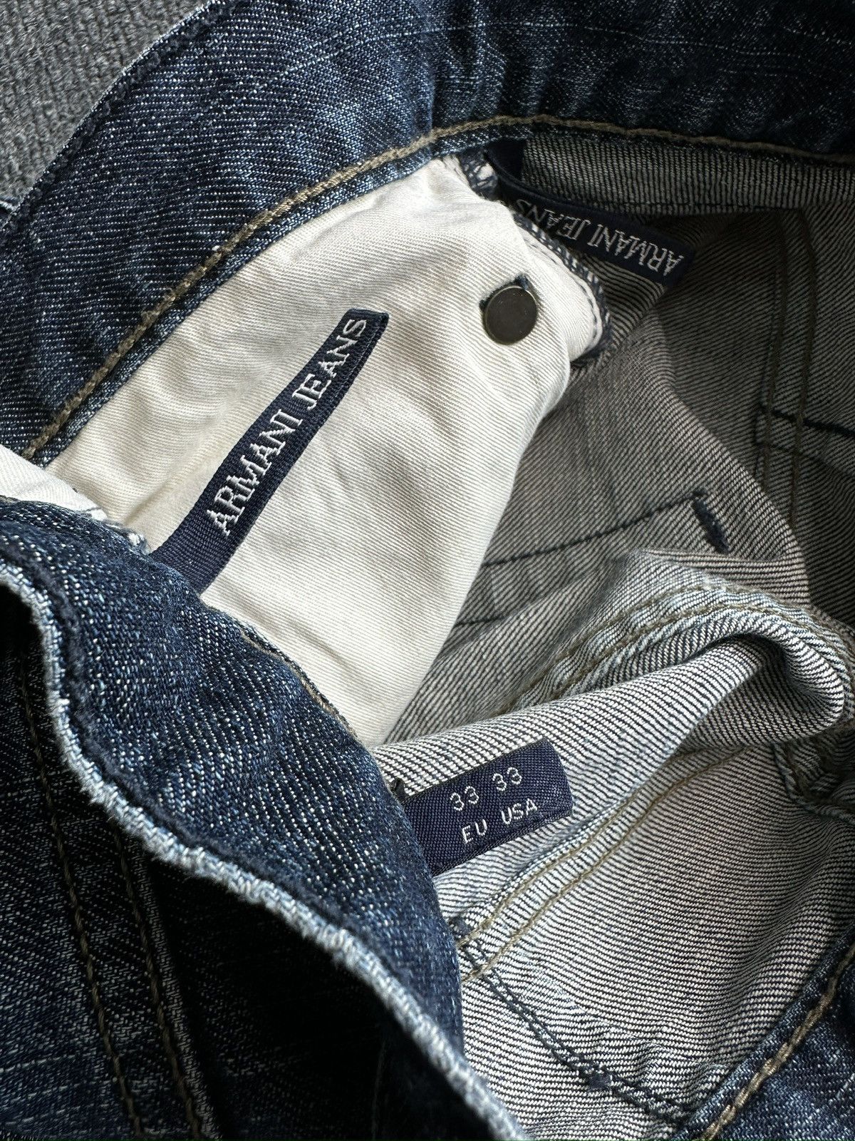 Armani Vintage ARMANI JEANS Faded Denim Pants Size US 33 - 10 Thumbnail