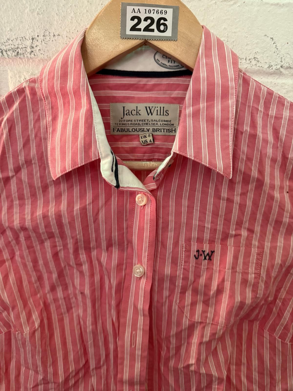 Jack Wills Jack Wills Women's Pink Striped Button-Up Shirt Size S / US 4 / IT 40 - 3 Thumbnail