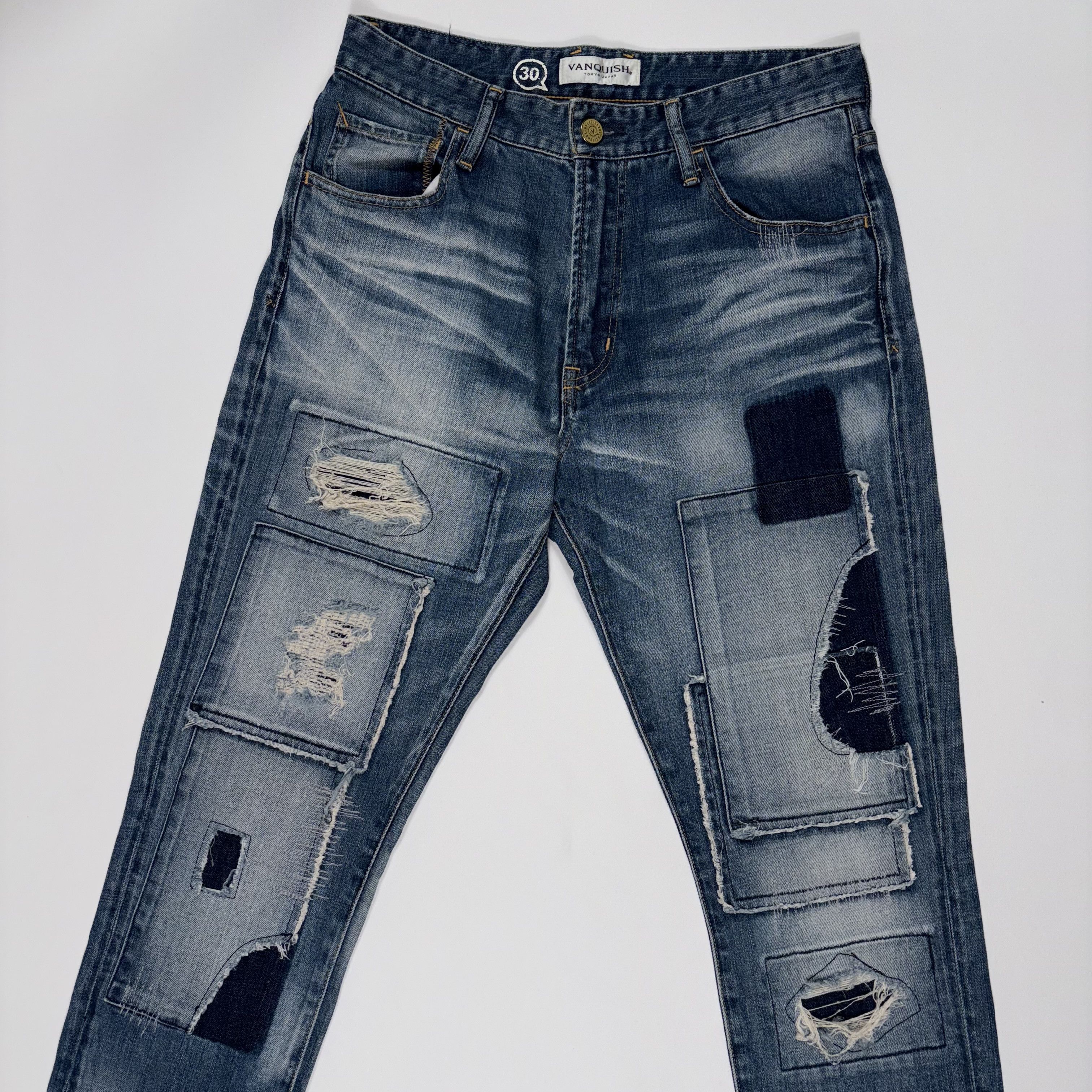 Japanese Brand × Vanquish Vanquish Denim Patchwork Jeans Japan Size US 30 / EU 46 - 4 Thumbnail