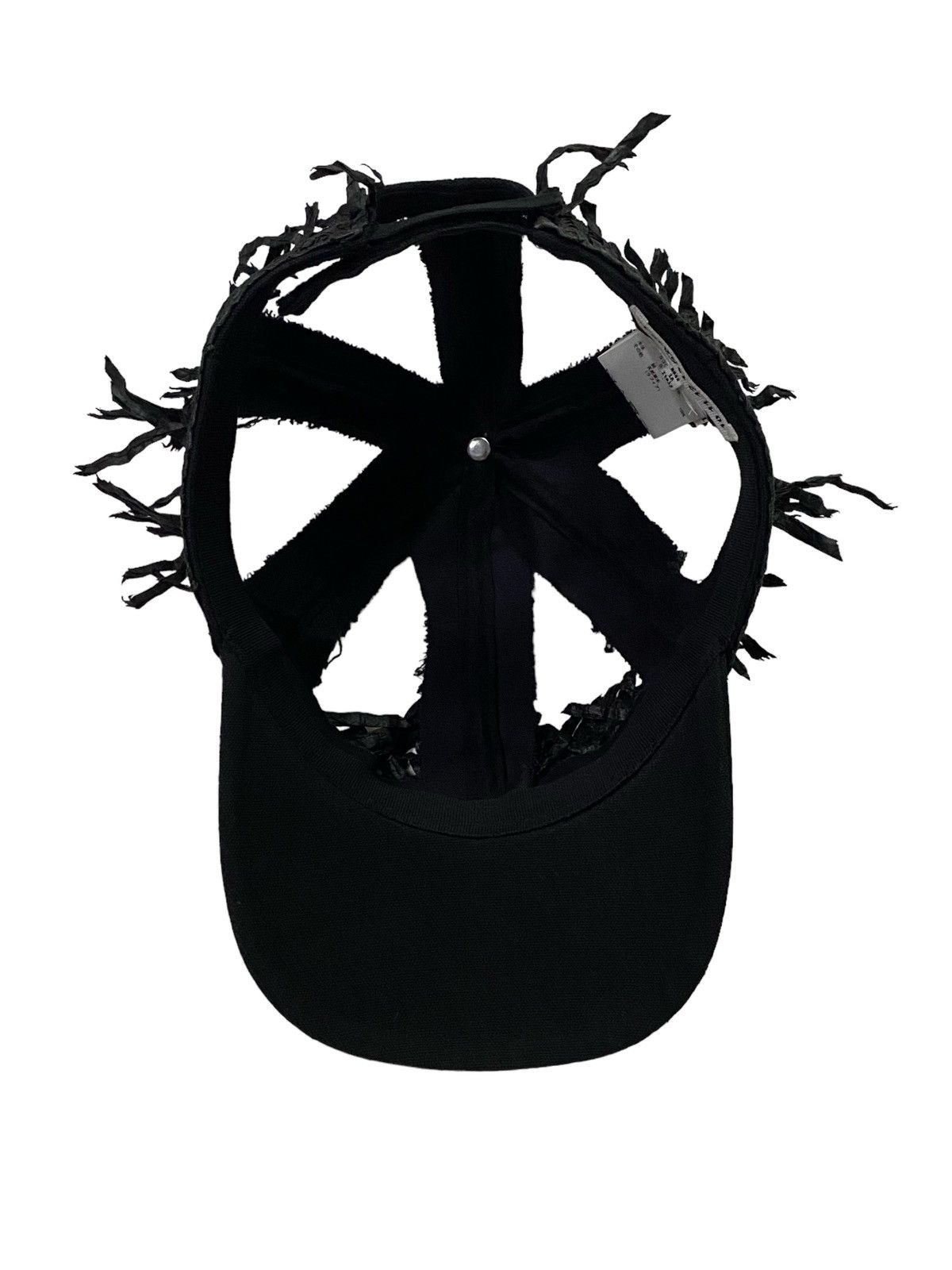 Maison Margiela Rare‼️Maison Margiela Decorated Raphia Hat Black in Black Size ONE SIZE - 16 Thumbnail