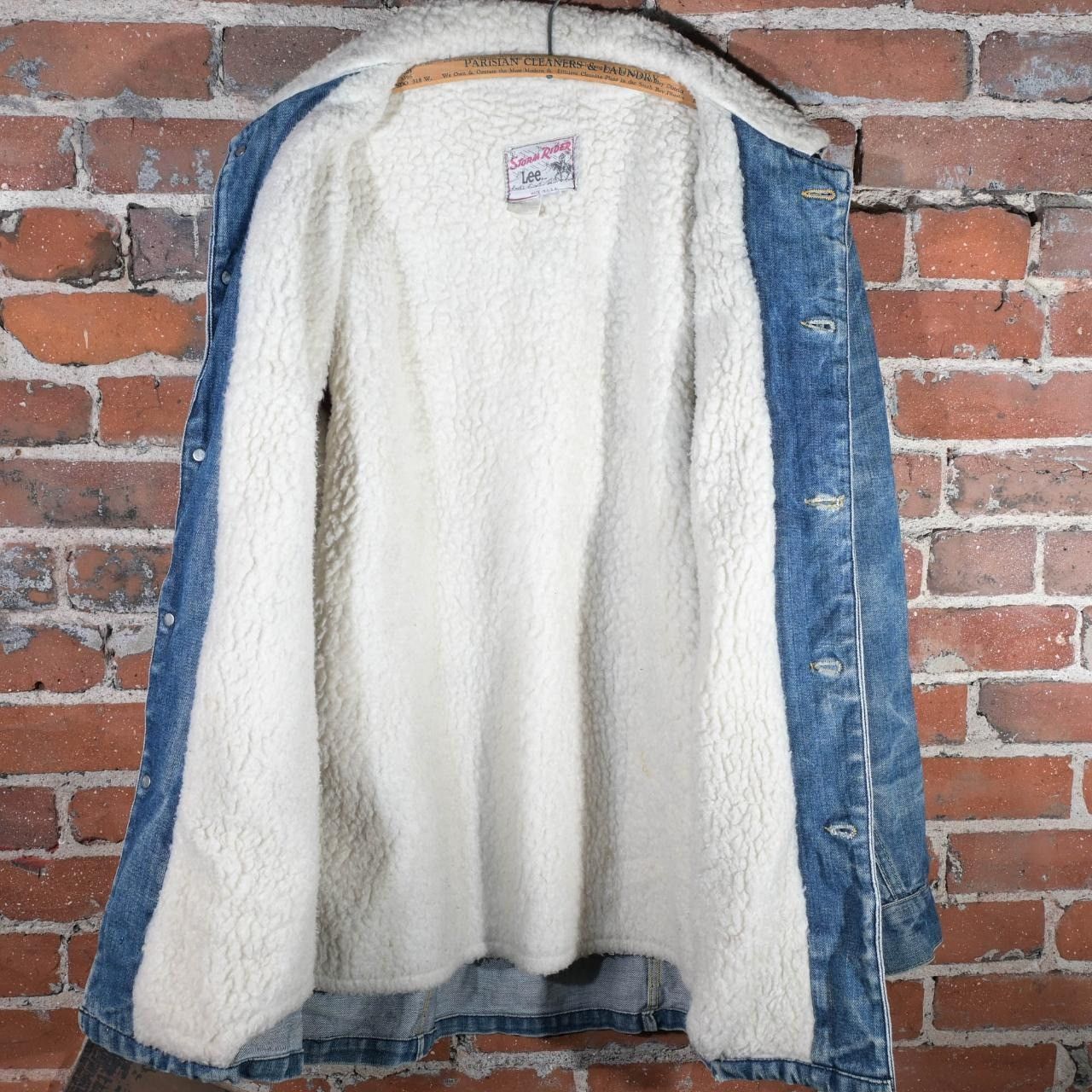 Lee Vintage 70s Lee Storm Rider Sherpa Lined Denim Chore Coat Fa Size US L / EU 52-54 / 3 - 6 Thumbnail