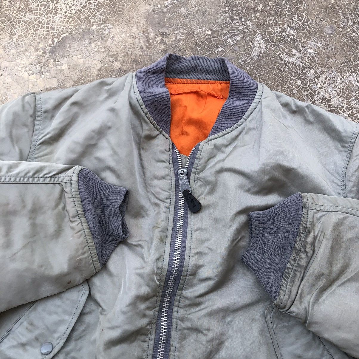 Alpha Industries × Vintage ALPHA INDUSTRIES MA-1 Flight Jacket Size US L / EU 52-54 / 3 - 6 Thumbnail