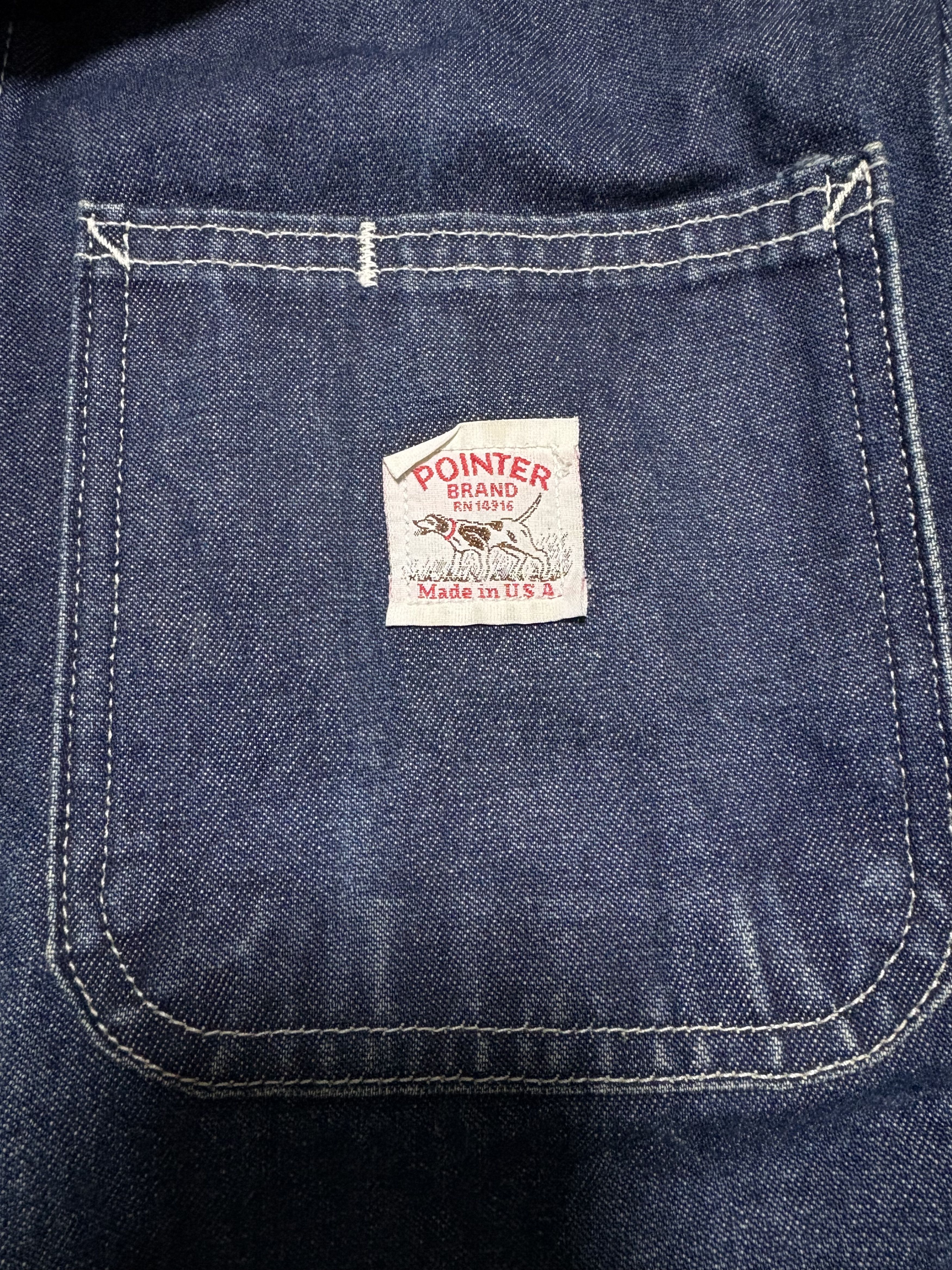 Pointer Vintage 90's Pointer chore jacket denim Size US S / EU 44-46 / 1 - 4 Thumbnail
