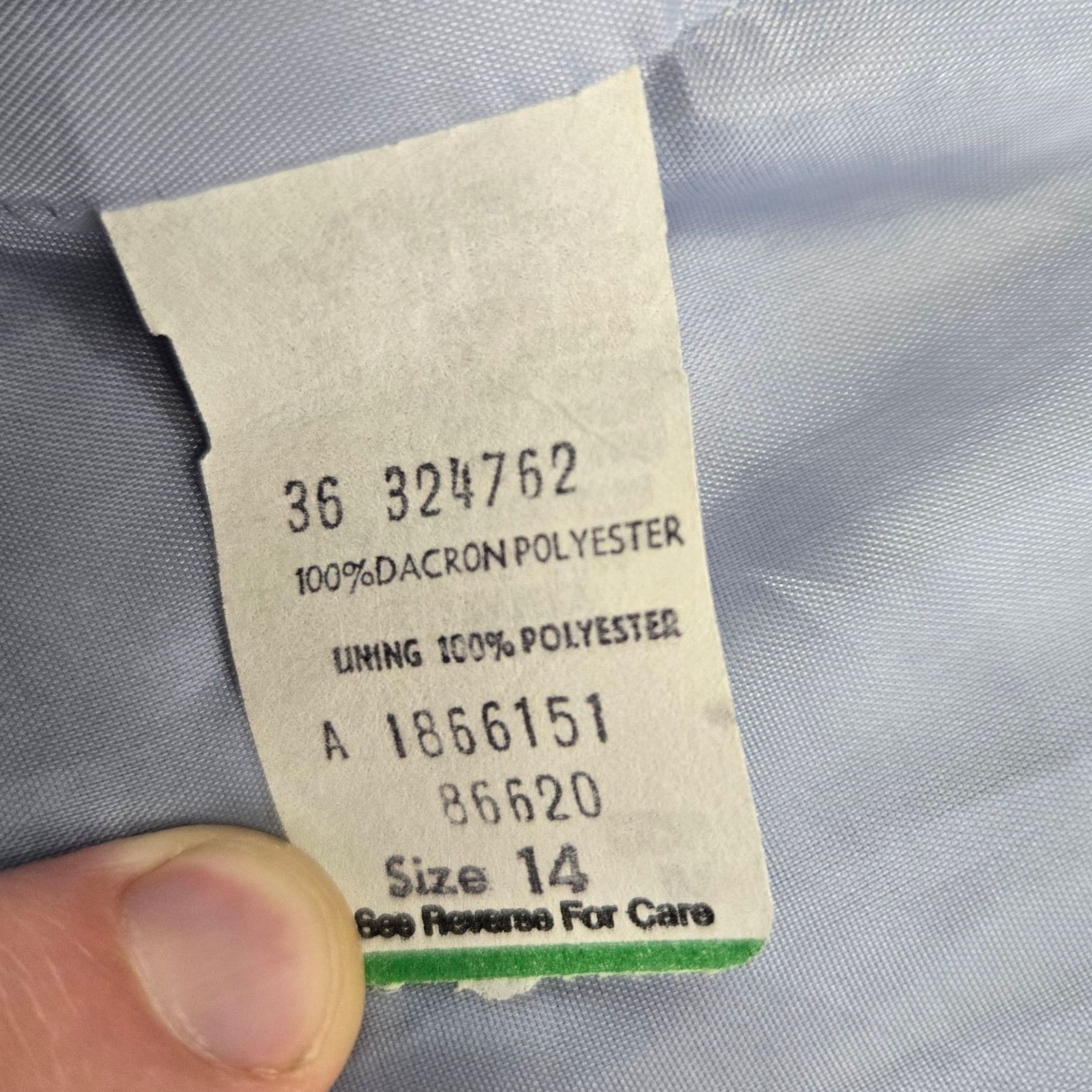 Vintage Vintage Blue Blazer Single Button Career Jacket Size 12 Size XL / US 12-14 / IT 48-50 - 8 Thumbnail