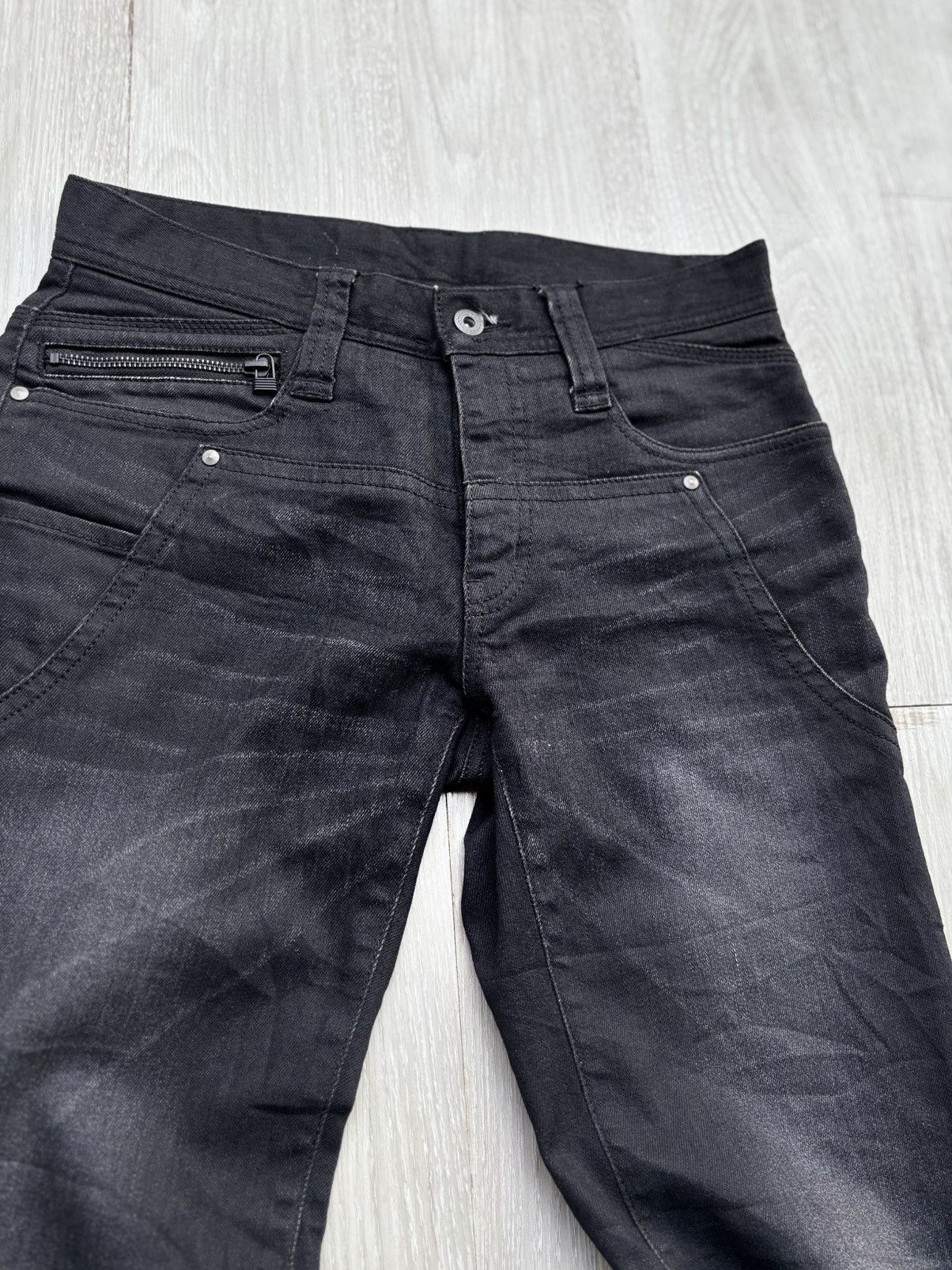 Japanese Brand BLACKPIA lace up flare jeans Size US 29 - 2 Thumbnail