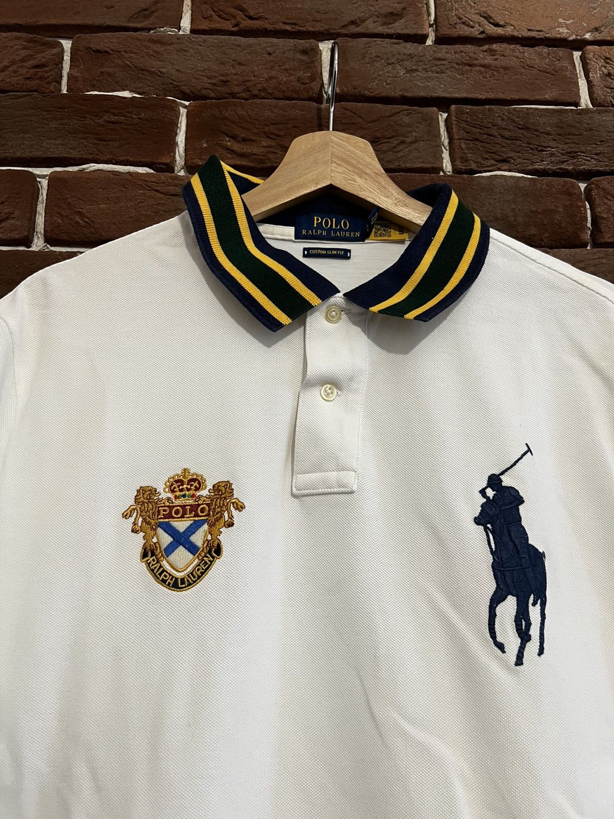 Polo Ralph Lauren Polo Ralph Lauren Big Pony Polo Tshirt White Hype Rare XL Size US XL / EU 56 / 4 - 5 Thumbnail