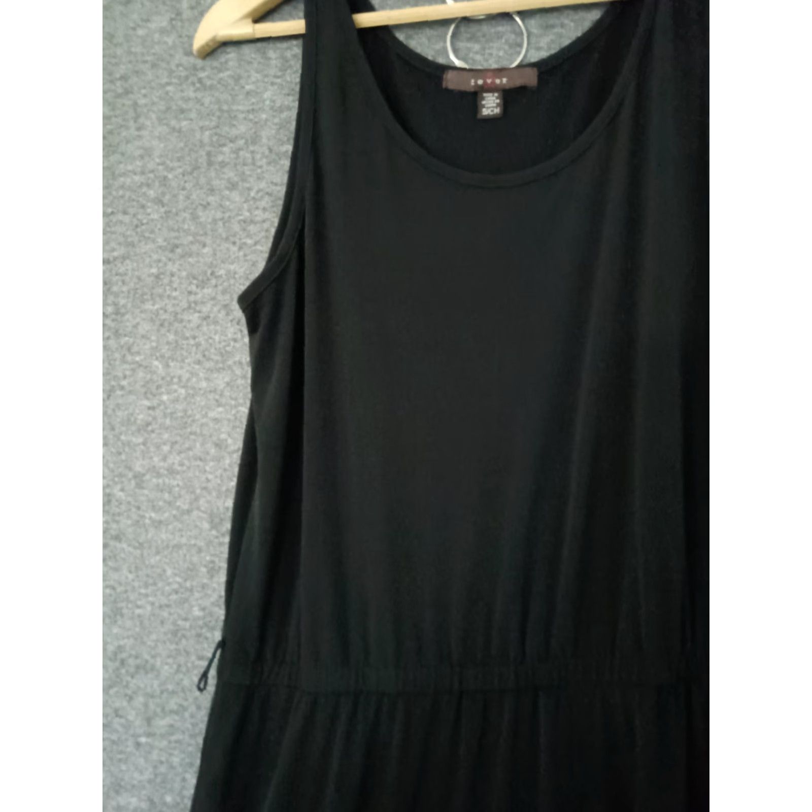 Vintage VINTAGE Fever Dress Maxi Women's Black Casual Size S Sleeveless Side Slit Pullover Maxi Dress, Solid, 90s-Event, Womens Size S / US 4 / IT 40 - 6 Thumbnail