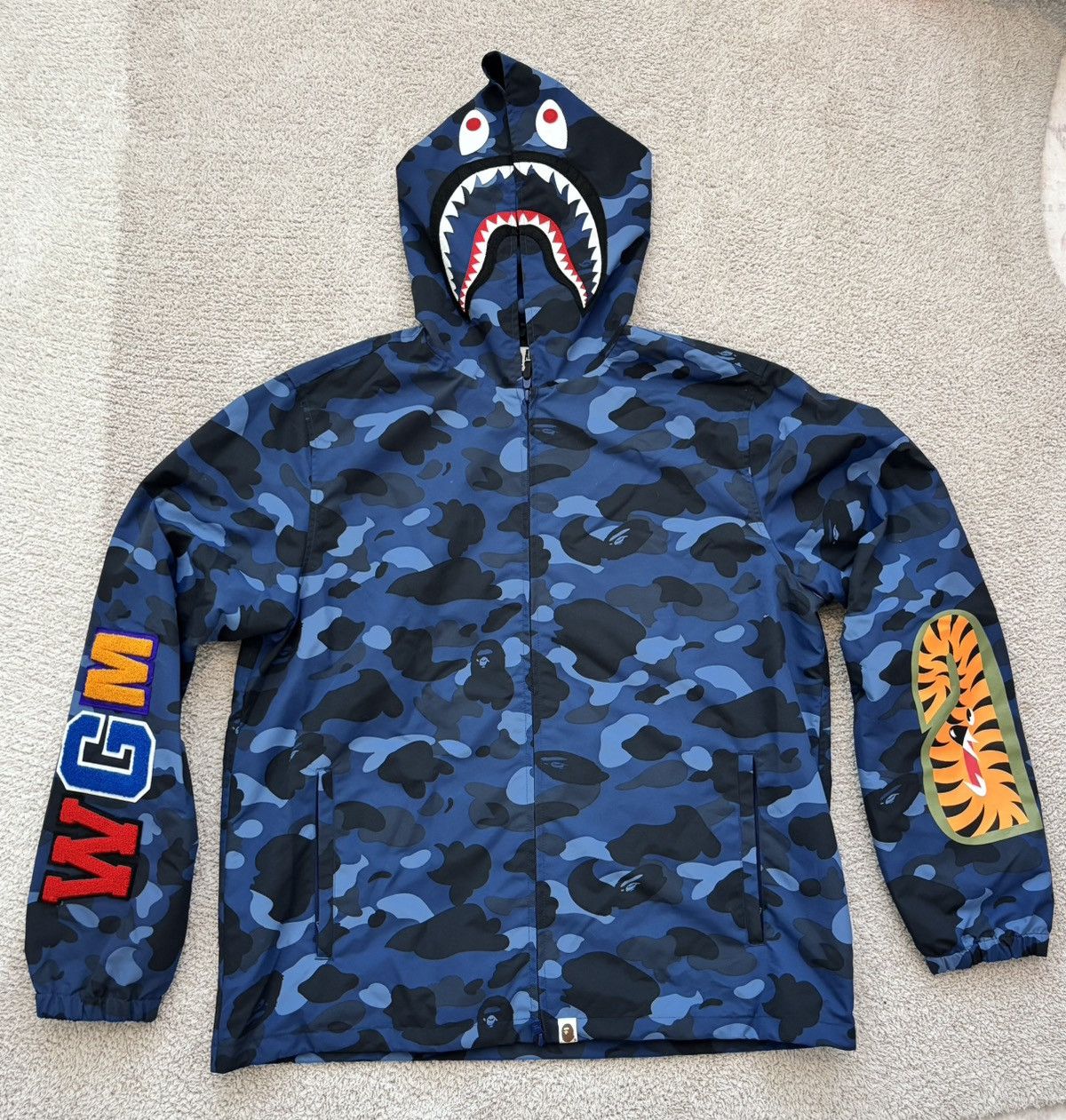 Bape BAPE color camo WGM shark Hoodie Jacket Size US XL / EU 56 / 4 - 1 Thumbnail