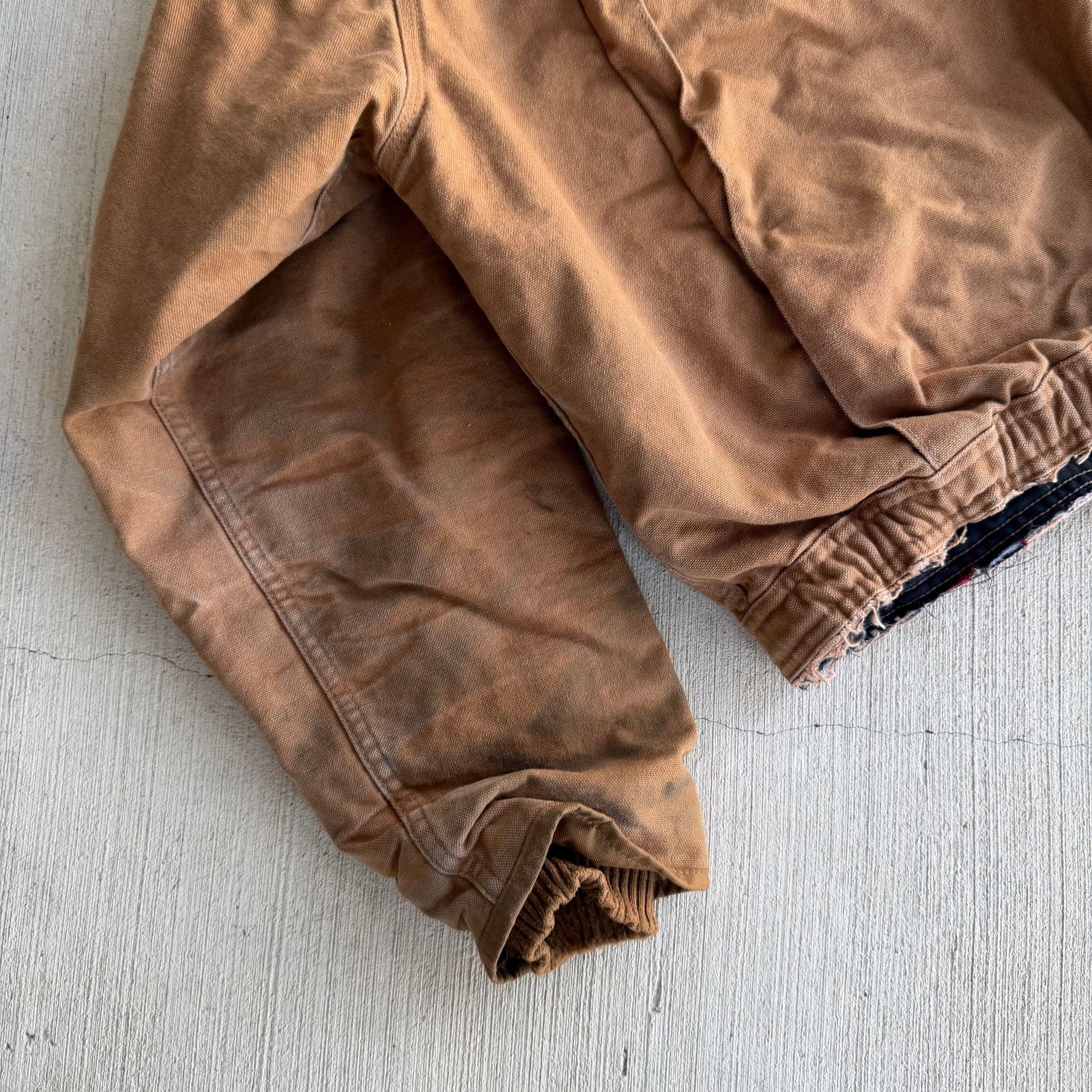 Carhartt × Vintage Carhartt brown cropped Detroit style work wear jacket Size US XL / EU 56 / 4 - 7 Thumbnail