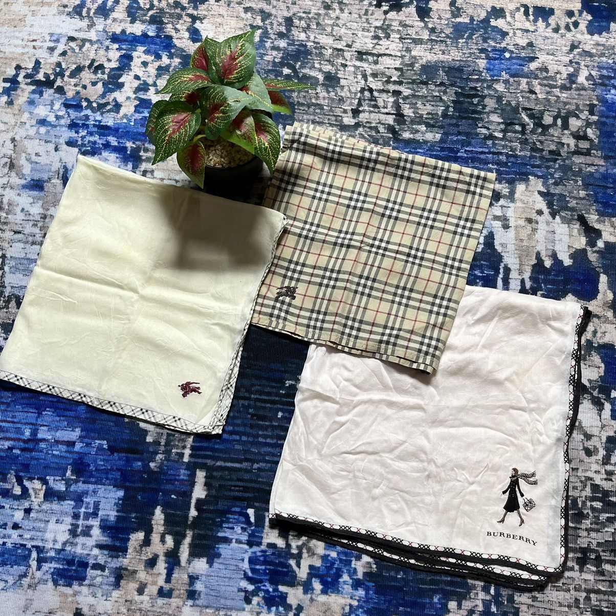 Burberry × Designer 🔥BULK BUNDLE🔥 Burberrys’s Handkerchief 3pcs !! Size ONE SIZE - 2 Thumbnail