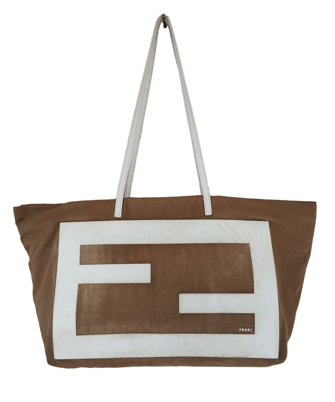 Fendi Dark Red Monogram Zucca Roll Tote Bag with Pouch 2FF719