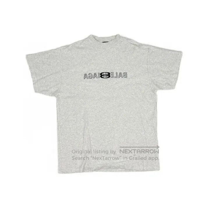 Balenciaga Balenciaga White Logo Crew Neck Short Sleeve T. Size US M / EU 48-50 / 2 - 2 Thumbnail