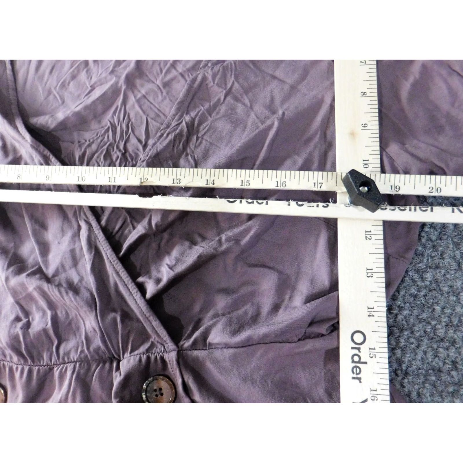 Torrid Torrid Blouse Women 0X Plus Purple Sleeveless Collared Button Casual Classic Style BasicStretch Regular Womens Shirt Size XL / US 12-14 / IT 48-50 - 5 Thumbnail