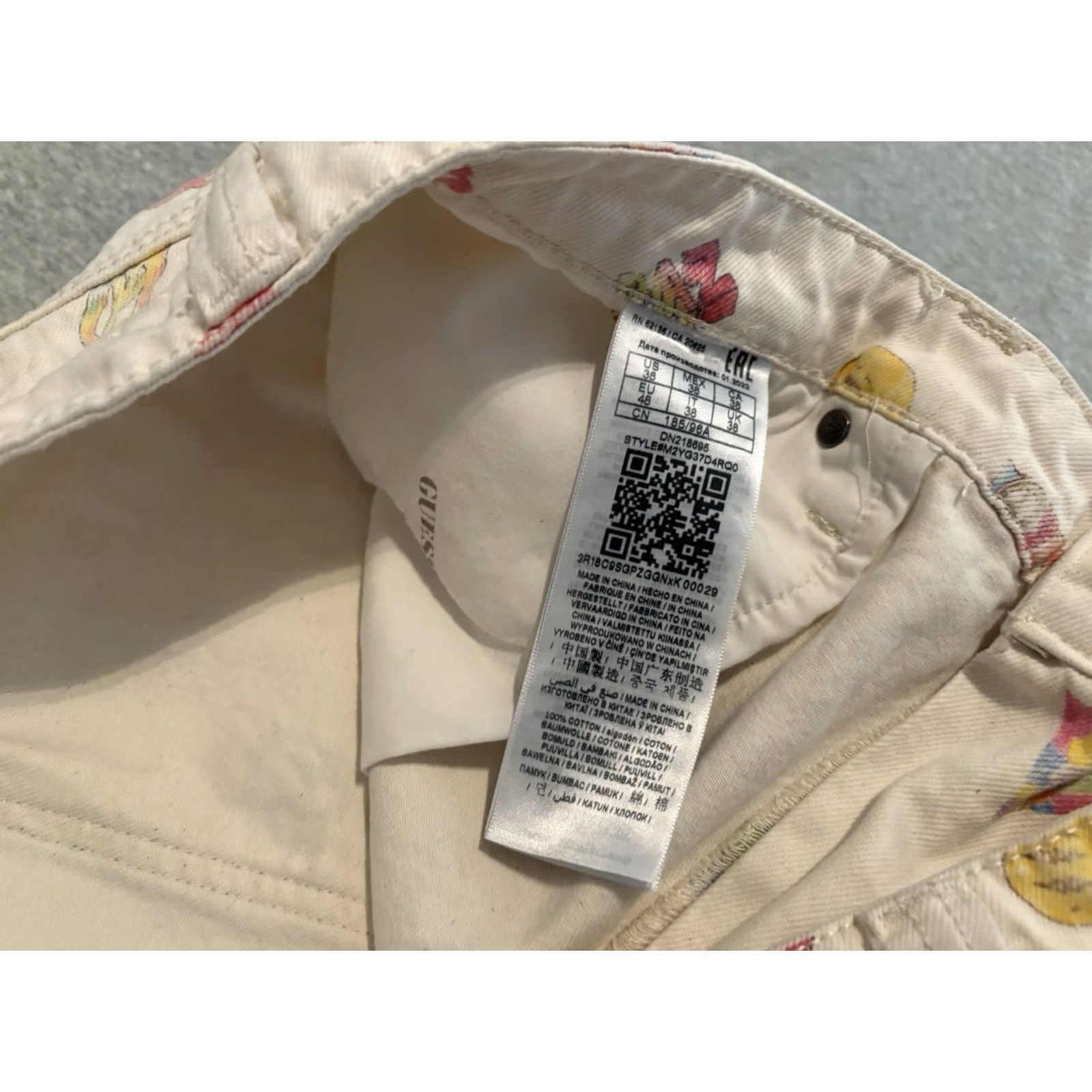 Guess GUESS Jeans Carpenter Pants Mens 38x31 White Cotton Zip Inseam 31 38 Mens Size US 38 / EU 54 - 7 Thumbnail