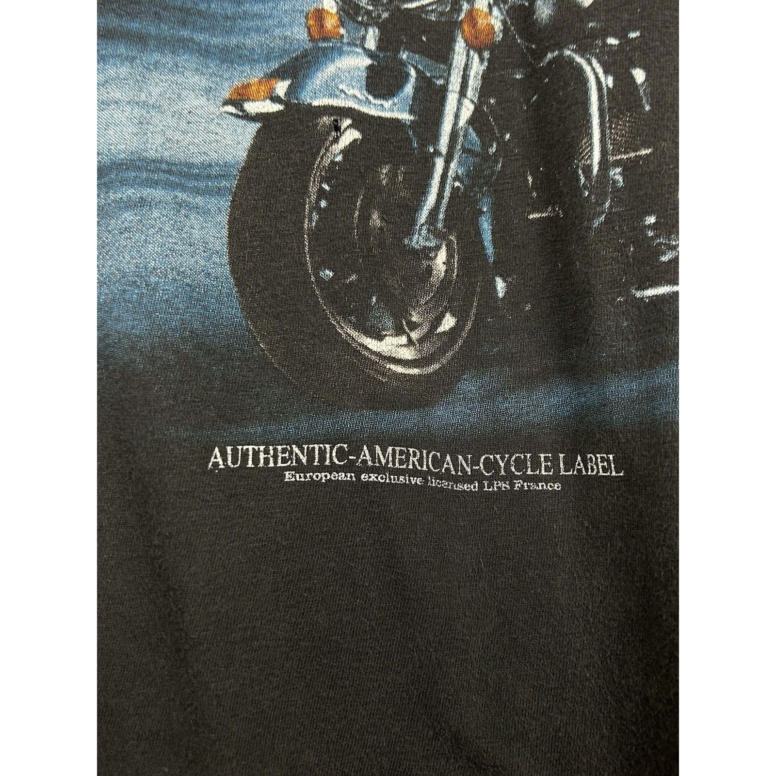 Vintage 90s Vintage American Motorcycle Graphic Design T-Shirt Size US L / EU 52-54 / 3 - 4 Thumbnail