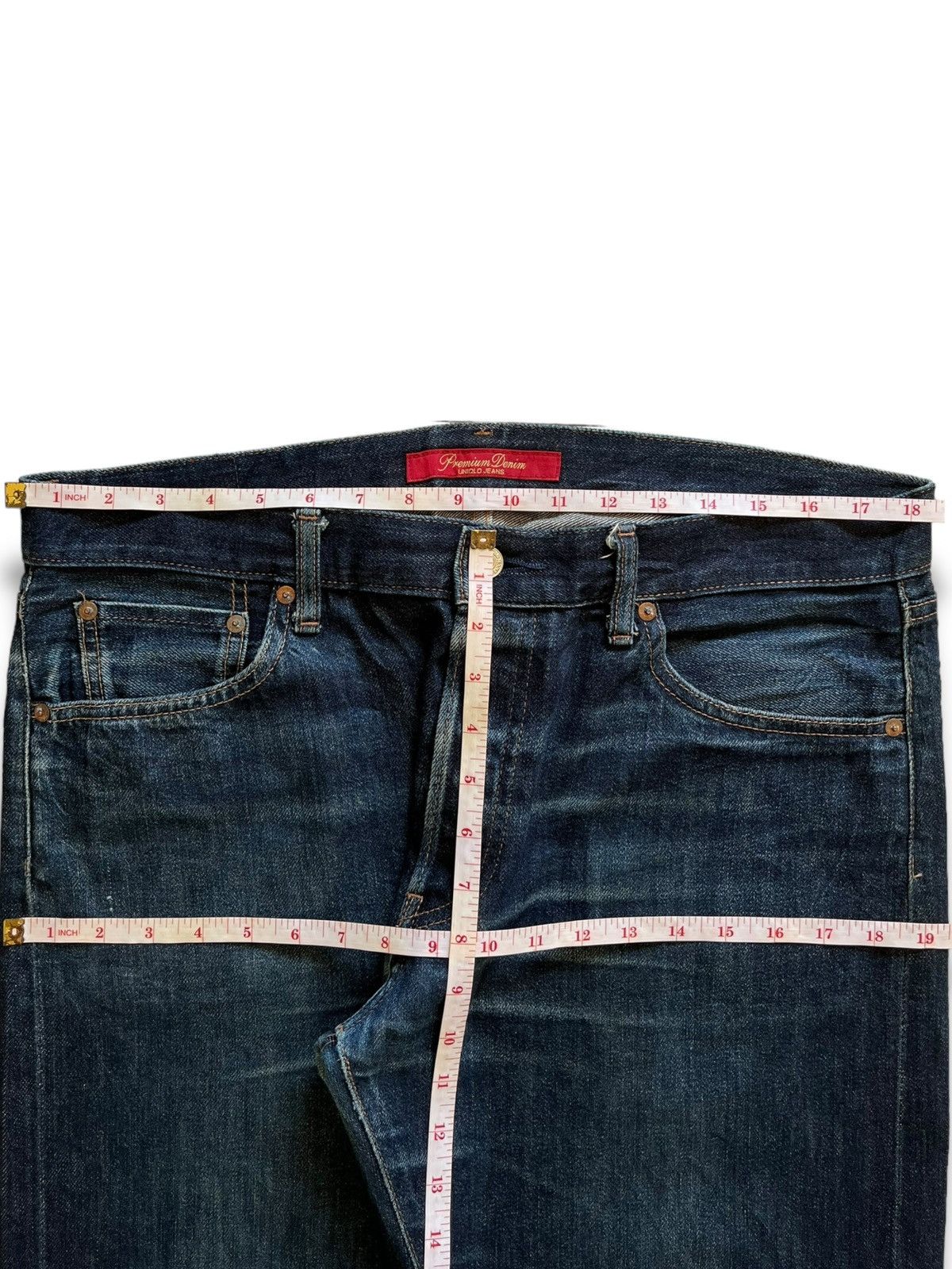 Uniqlo Vintage Japanese Uniqlo Selvedge Button Fly Loose Jeans Size US 37 - 11 Thumbnail