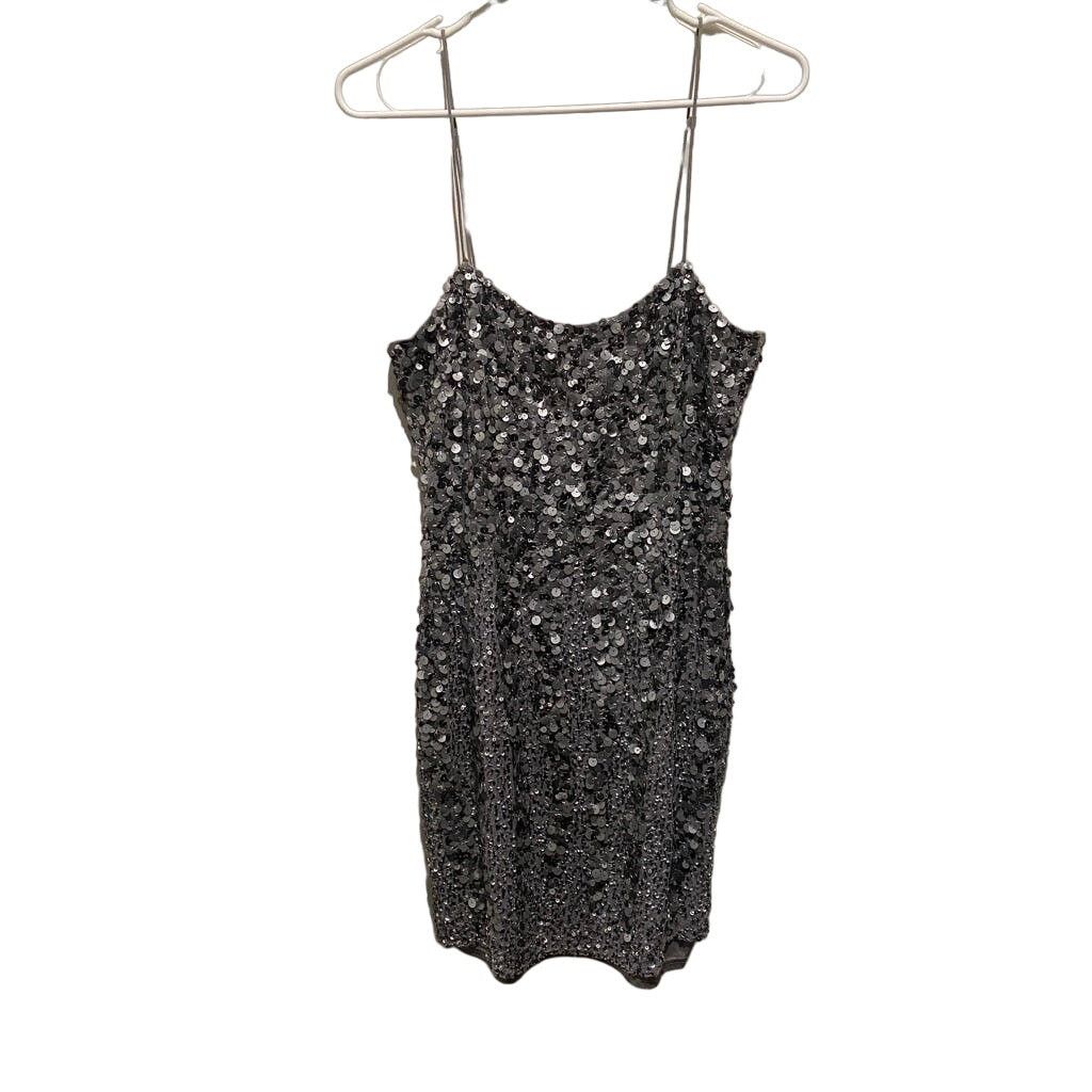 Adrianna Papell Adriana Papell Spaghetti Strap Sequin Occasion Mini-dress 10 Size L / US 10 / IT 46 - 2 Thumbnail