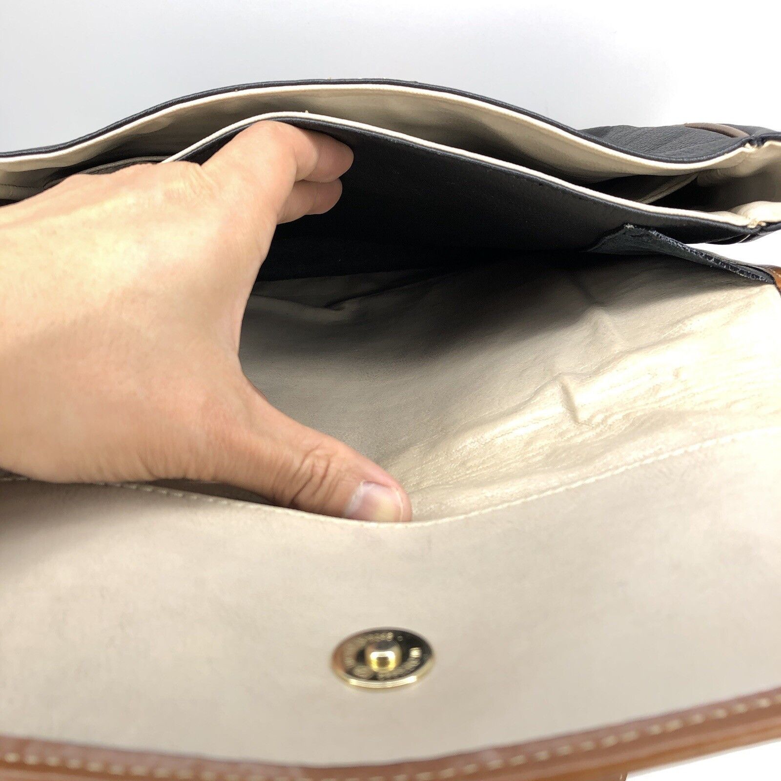 Other Vtg Dé-Roman UK Leather Purse Black Brown crossbody bags Size ONE SIZE - 10 Thumbnail